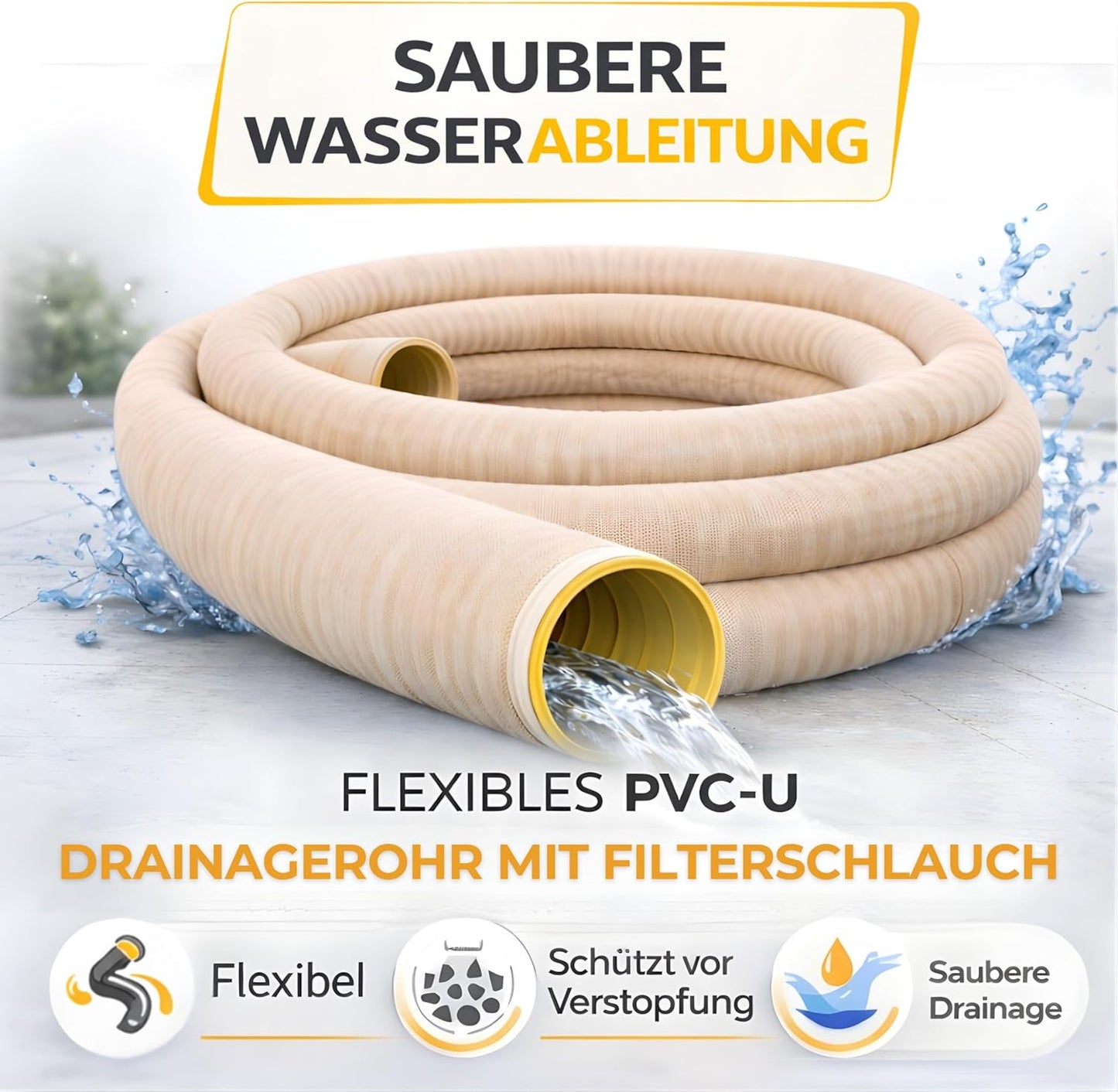 Drainagerohr DN100, DN100 50m