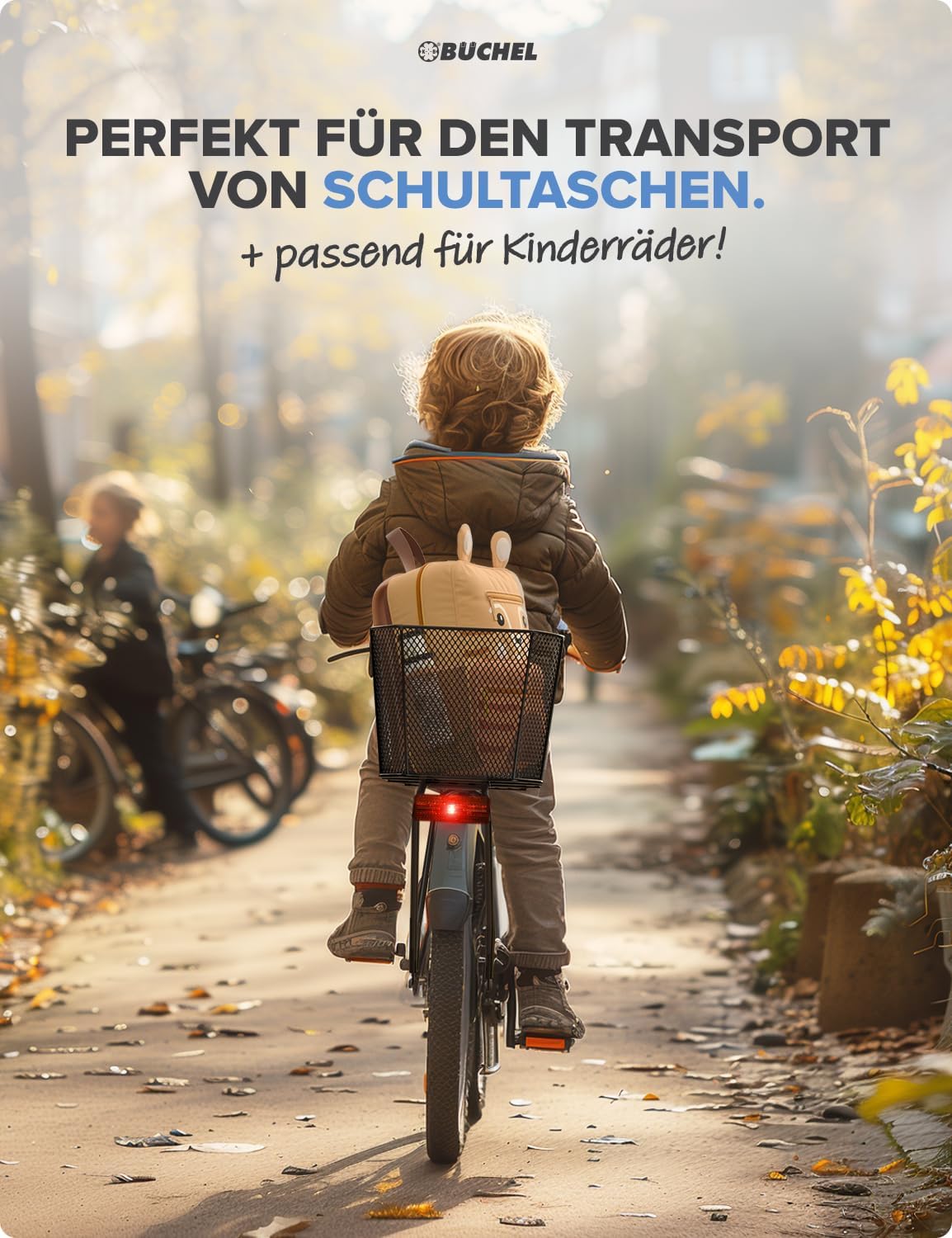 Fahrradkorb Jumbo Pro mit Regenschutz, XXL Jumbo Pro inkl. Regenschutz