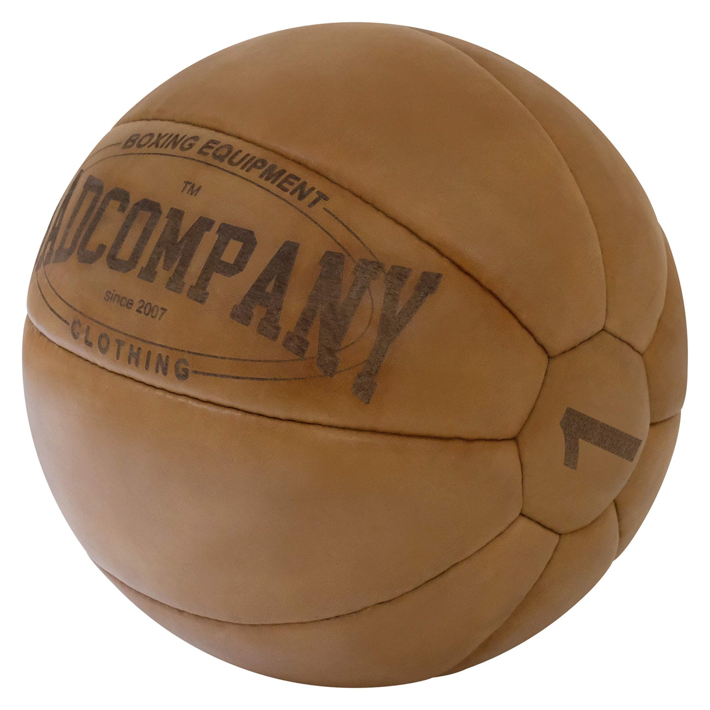 Vintage Medizinball, 1 kg Braun