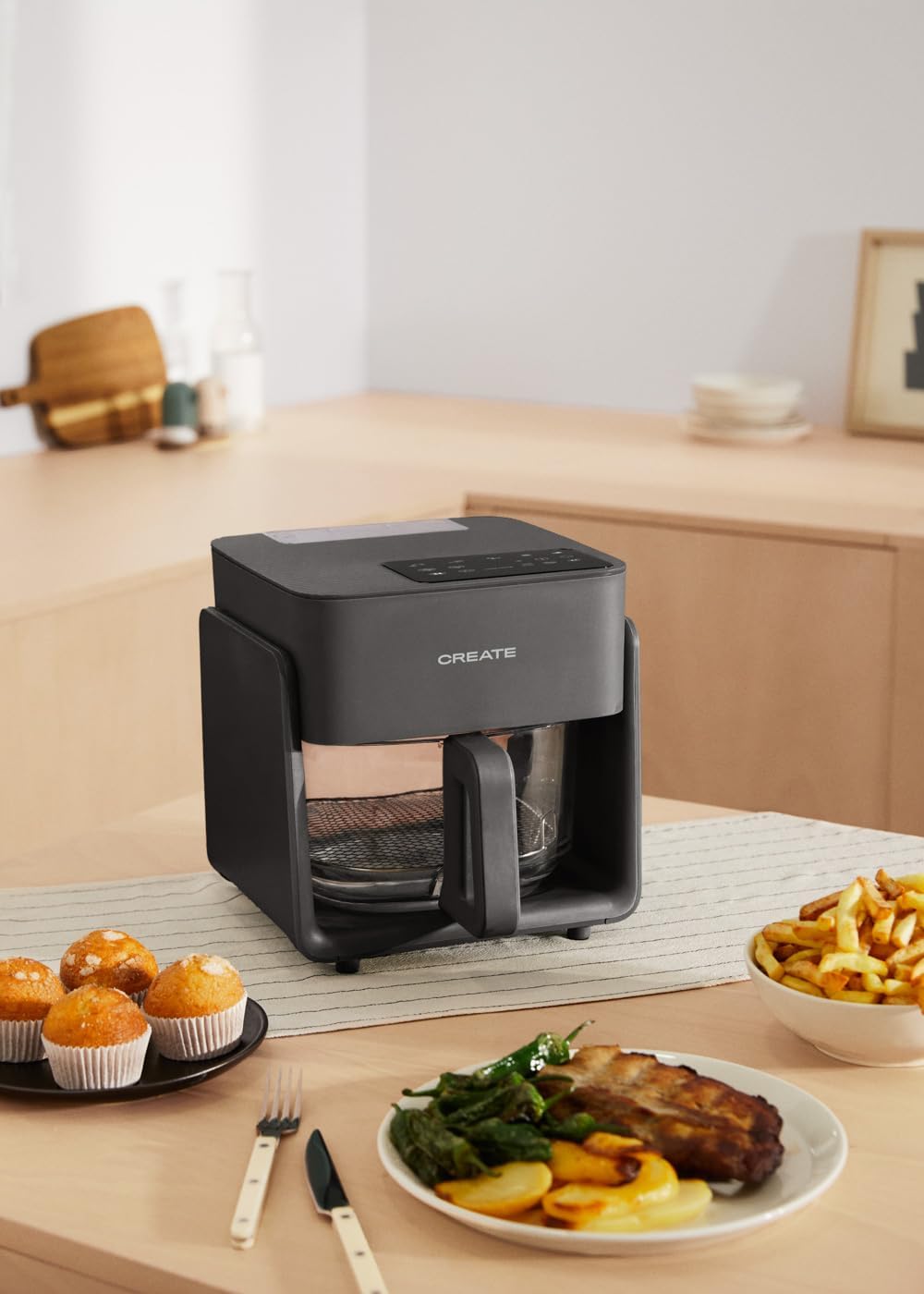 Air Fryer Mist, 4,2L Schwarz