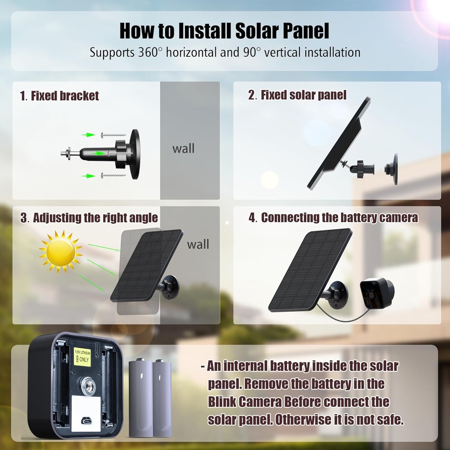 Solarpanel für Blink Outdoor-Kamera