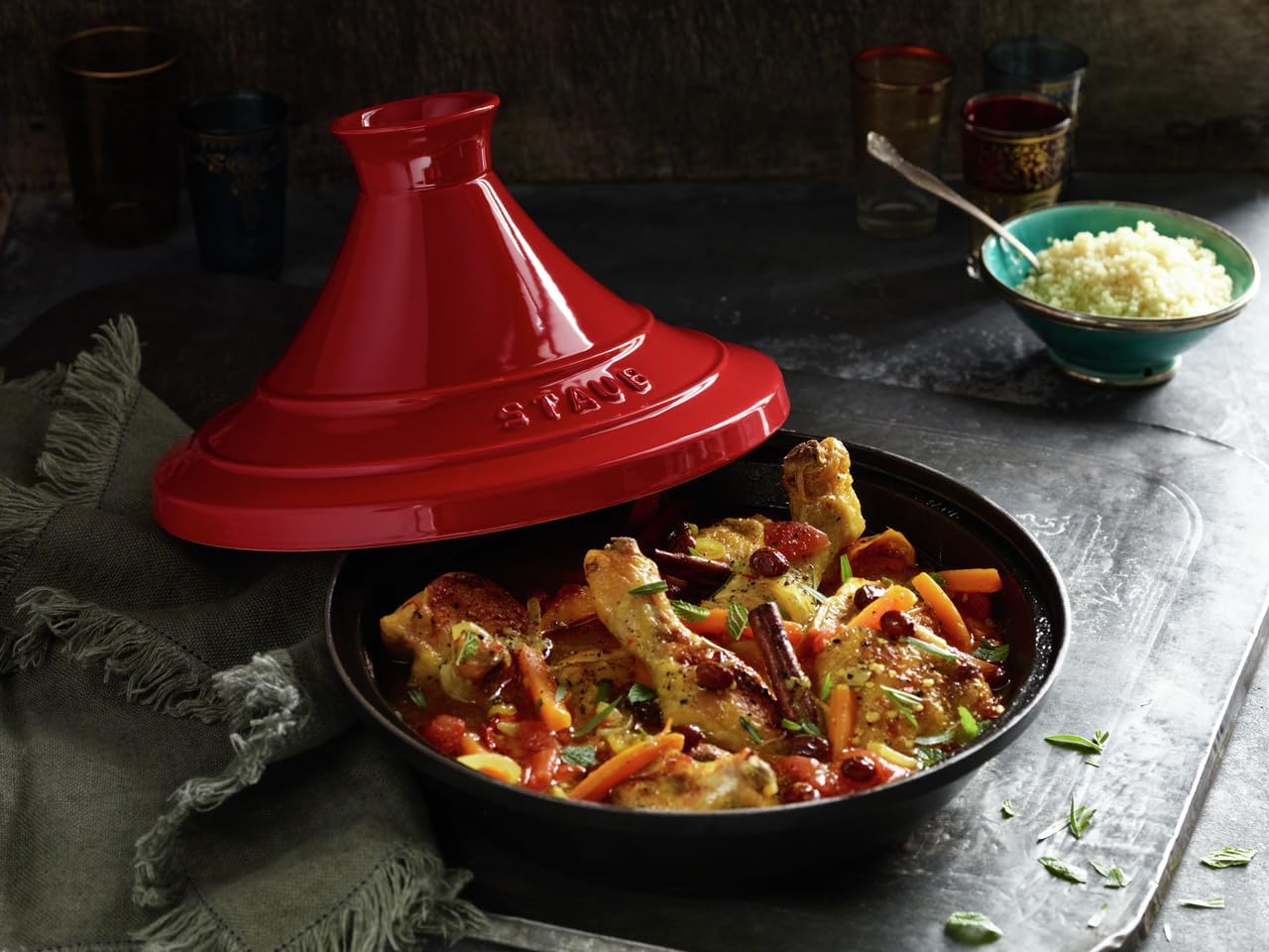 Tajine, Kirschrot 28 cm