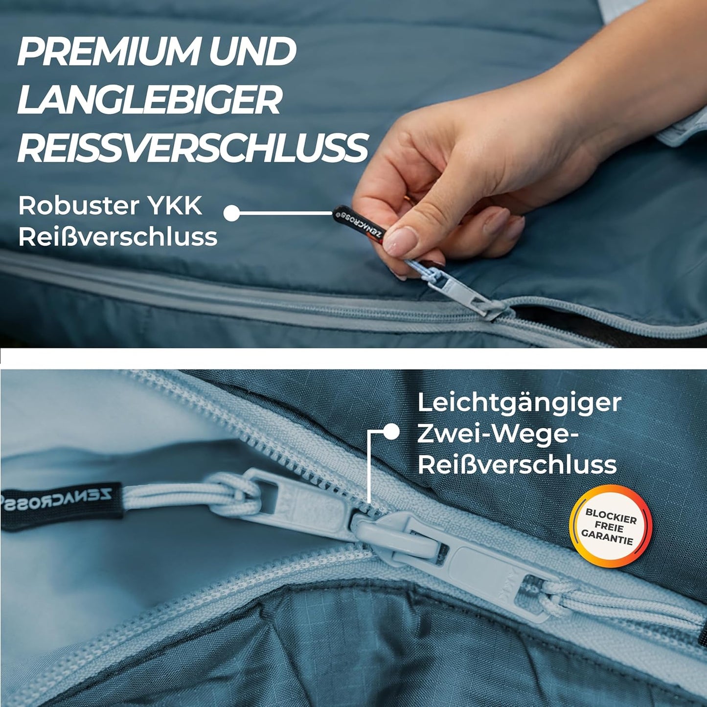 Ultraleichter Sommerschlafsack, Marineblau