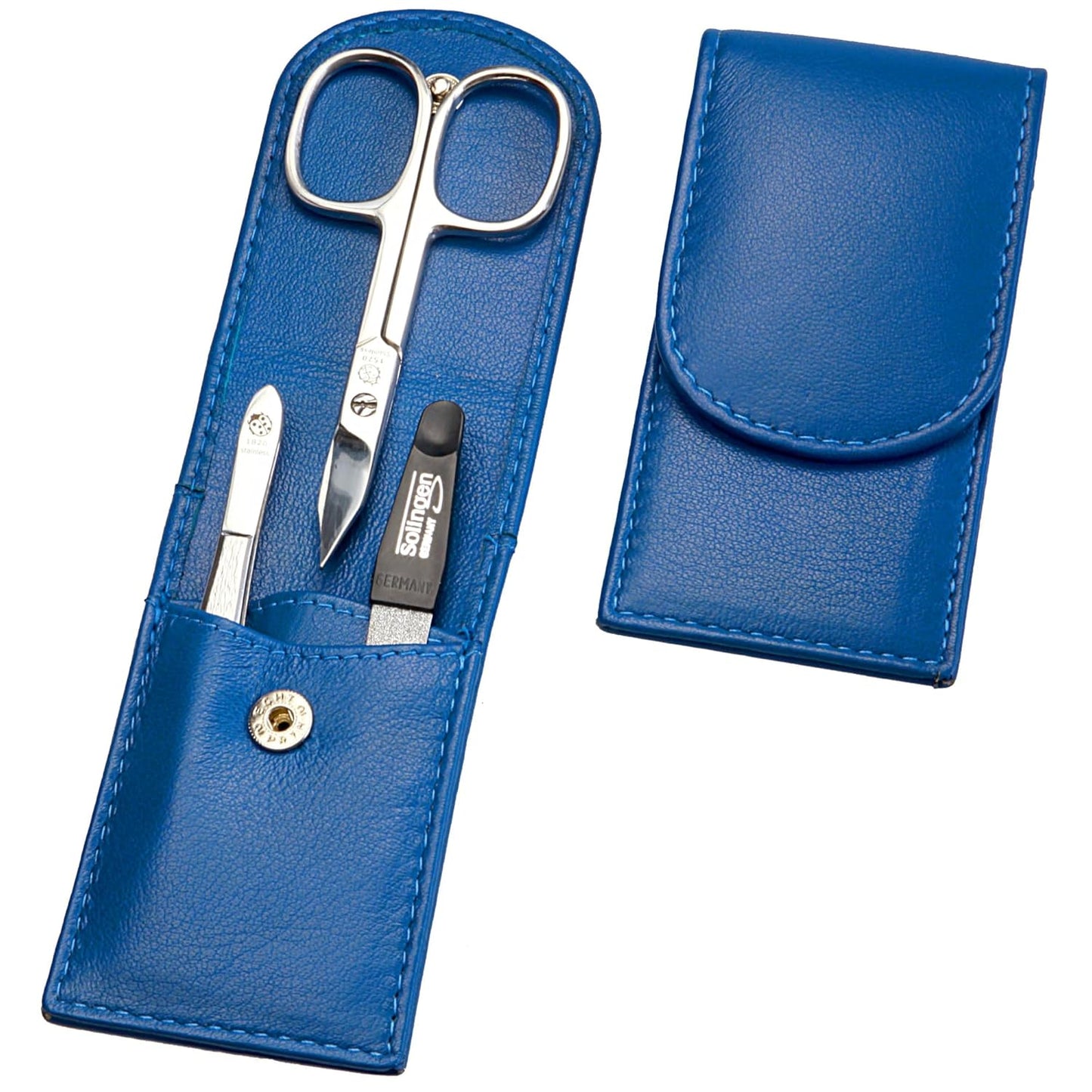3-teiliges Maniküre-Set, Kobaltblau