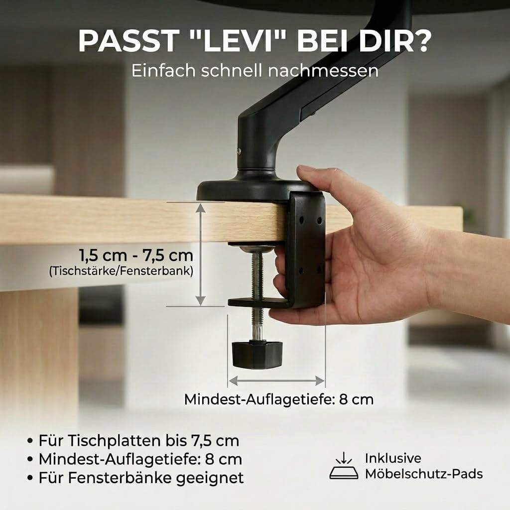Levi Katzenplattform für Schreibtisch und Fensterbank, Schwarz