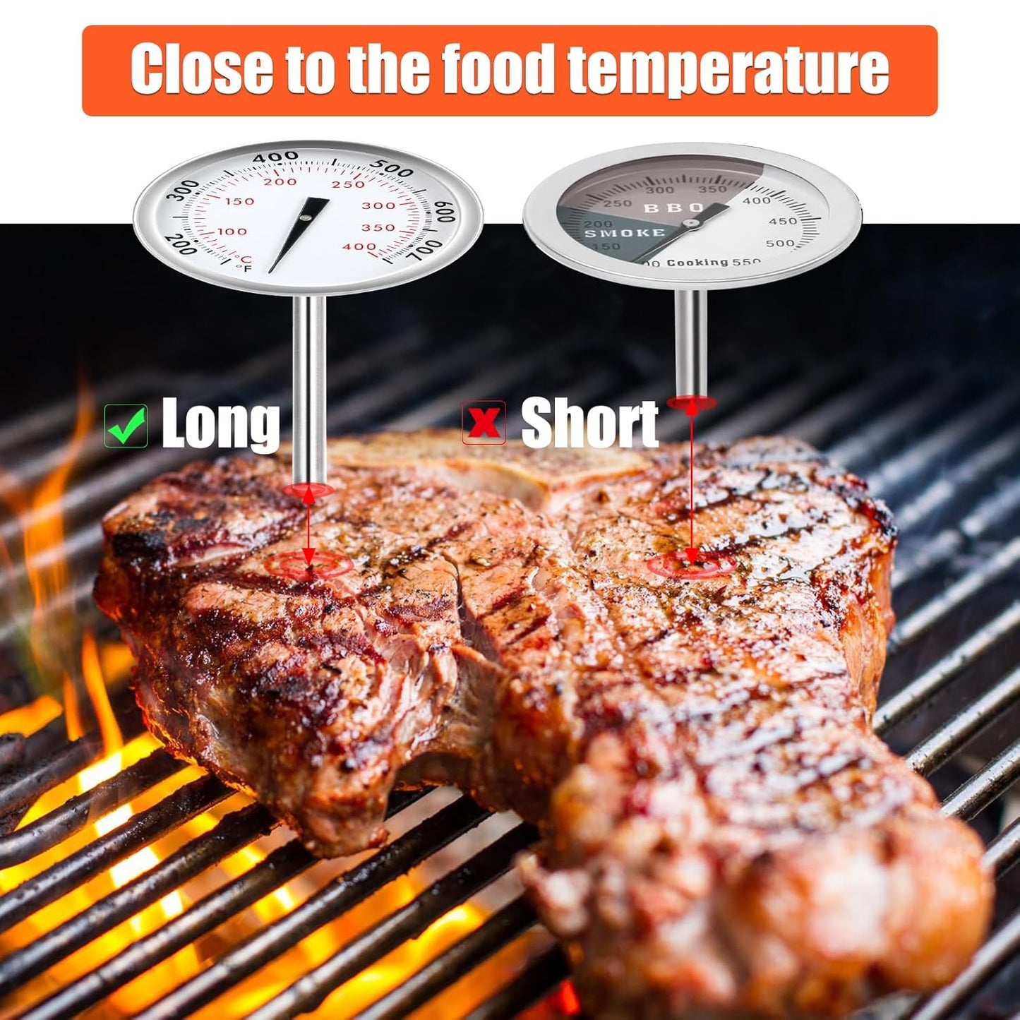 Grillthermometer für Weber, Durchmesser 6,03 cm