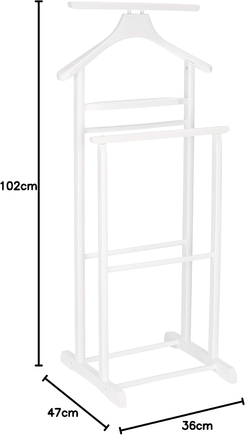 Herrendiener, Weiss B 47 x T 36 x H 102 cm