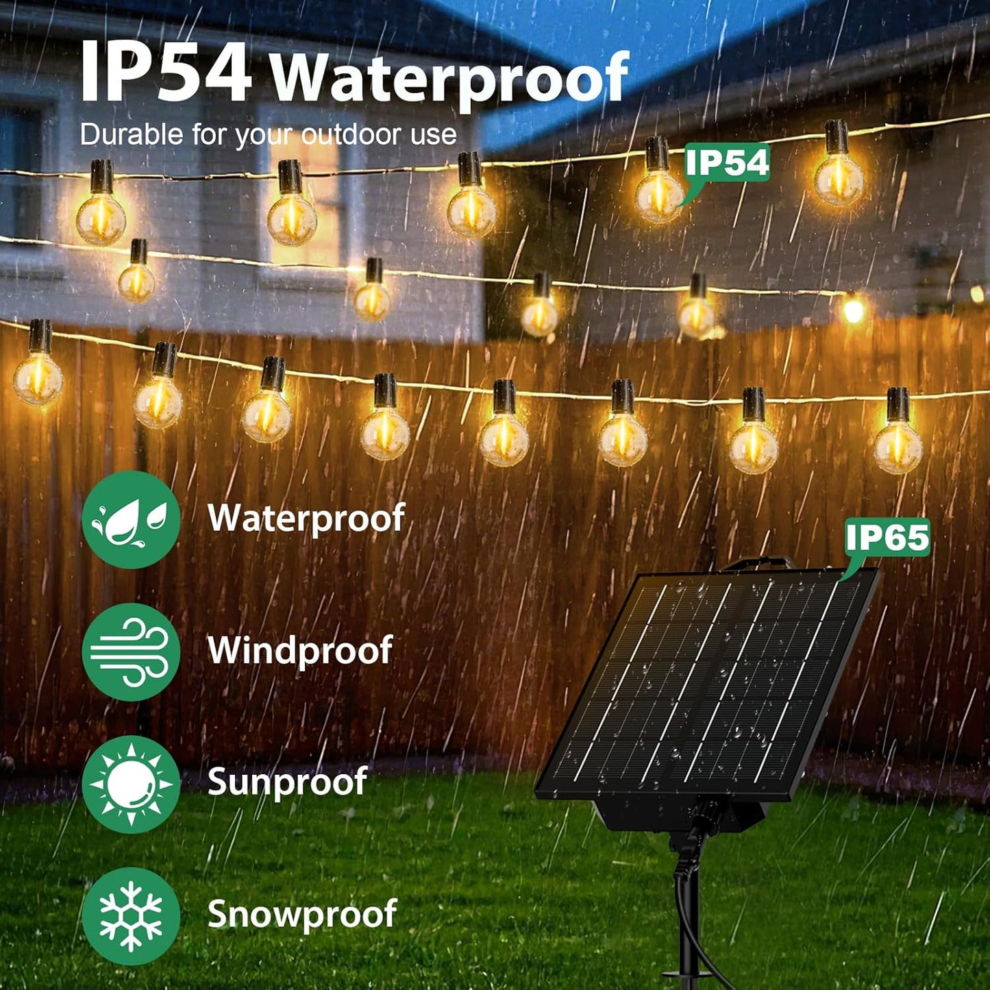 Solar-Lichterkette mit Fernbedienung, Usb/Solarbetrieben USB/solarbetrieben + 17,1M/56,1Ft( 24+1 )