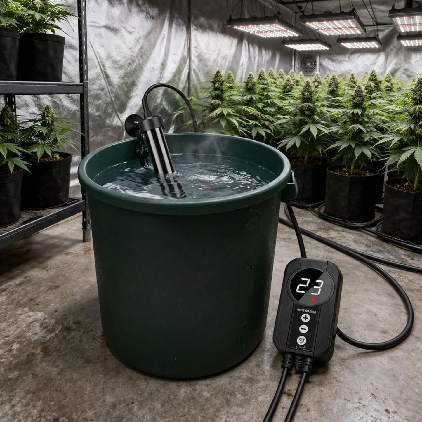 Regelbarer Heizstab für Grow-Boxen, 200 Watt