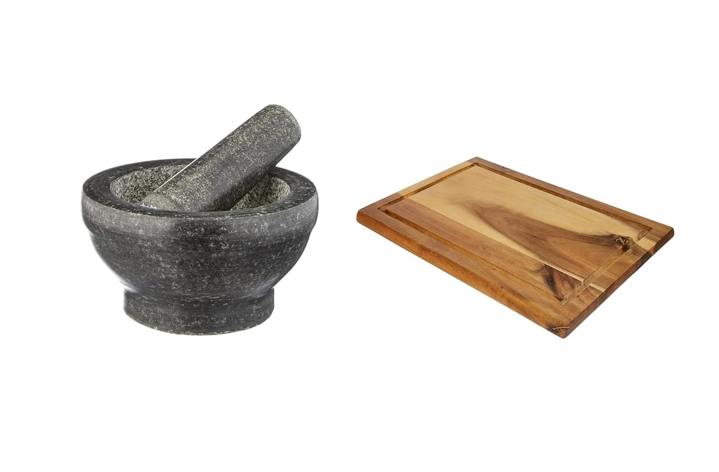 Mörser mit Stössel & Schneidebrett, Starter-Set