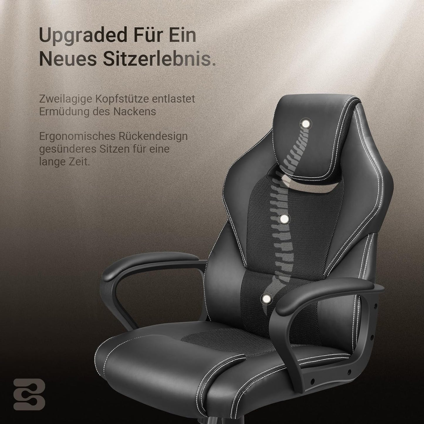 Drehstuhl, Schwarz