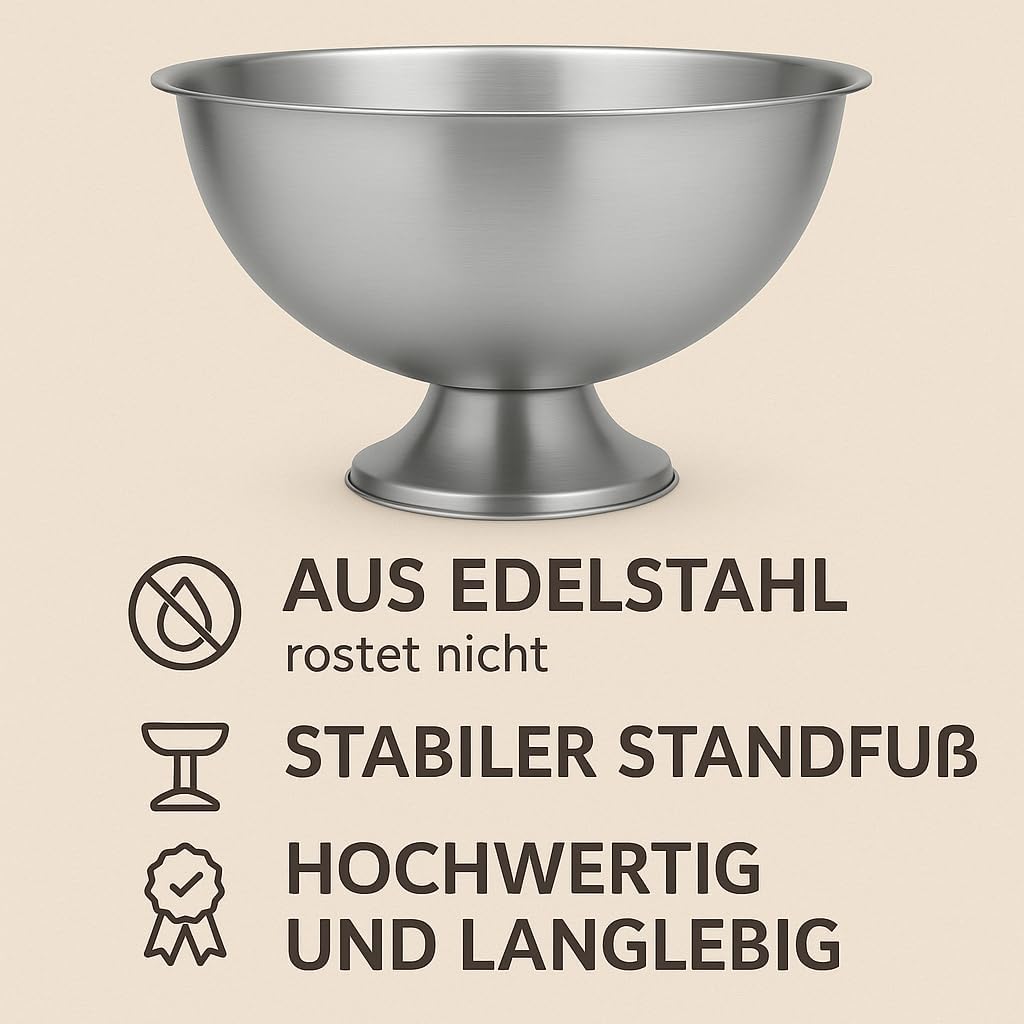 2 x Flaschenkühler, 2x Champagnerwanne Edelstahl