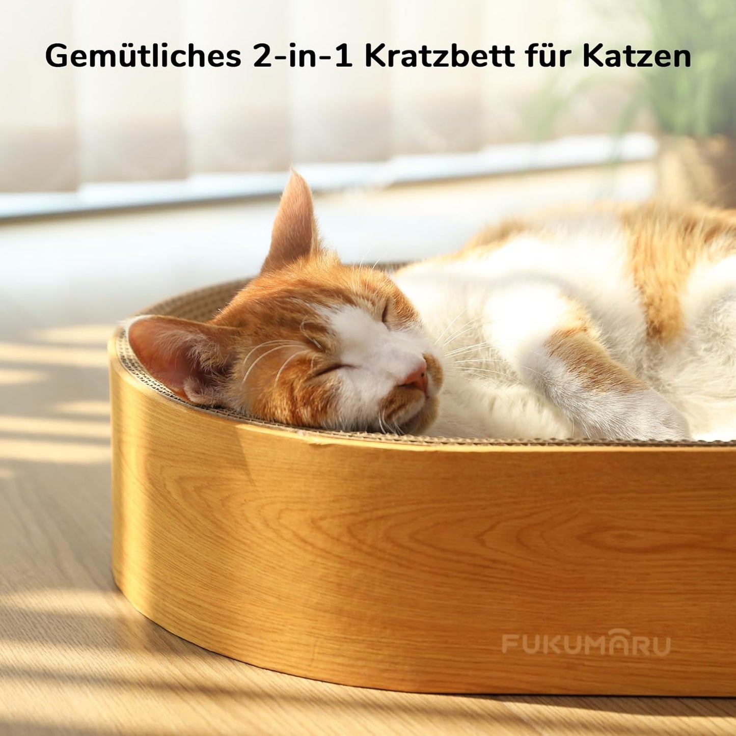 Ovales Katzenkratzbrett, Holzfarbe