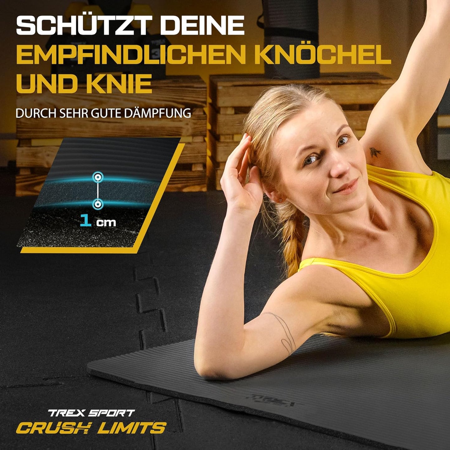 Gymnastikmatte, Schwarz