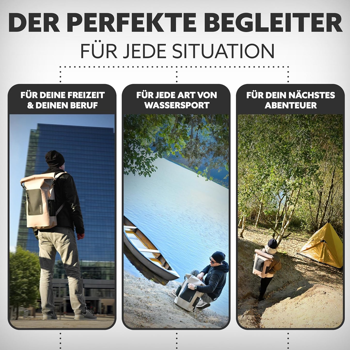 Wasserdichter Tauch-Rucksack mit Laptopfach