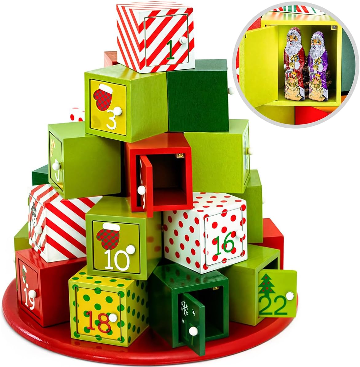 Adventskalender Geschenkberg zum Befüllen, Geschenkberg