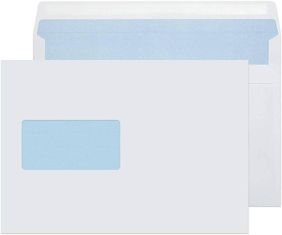 Purely Everyday Briefumschläge, 500er-Pack.|C5 162 x 229 mm|Weiss