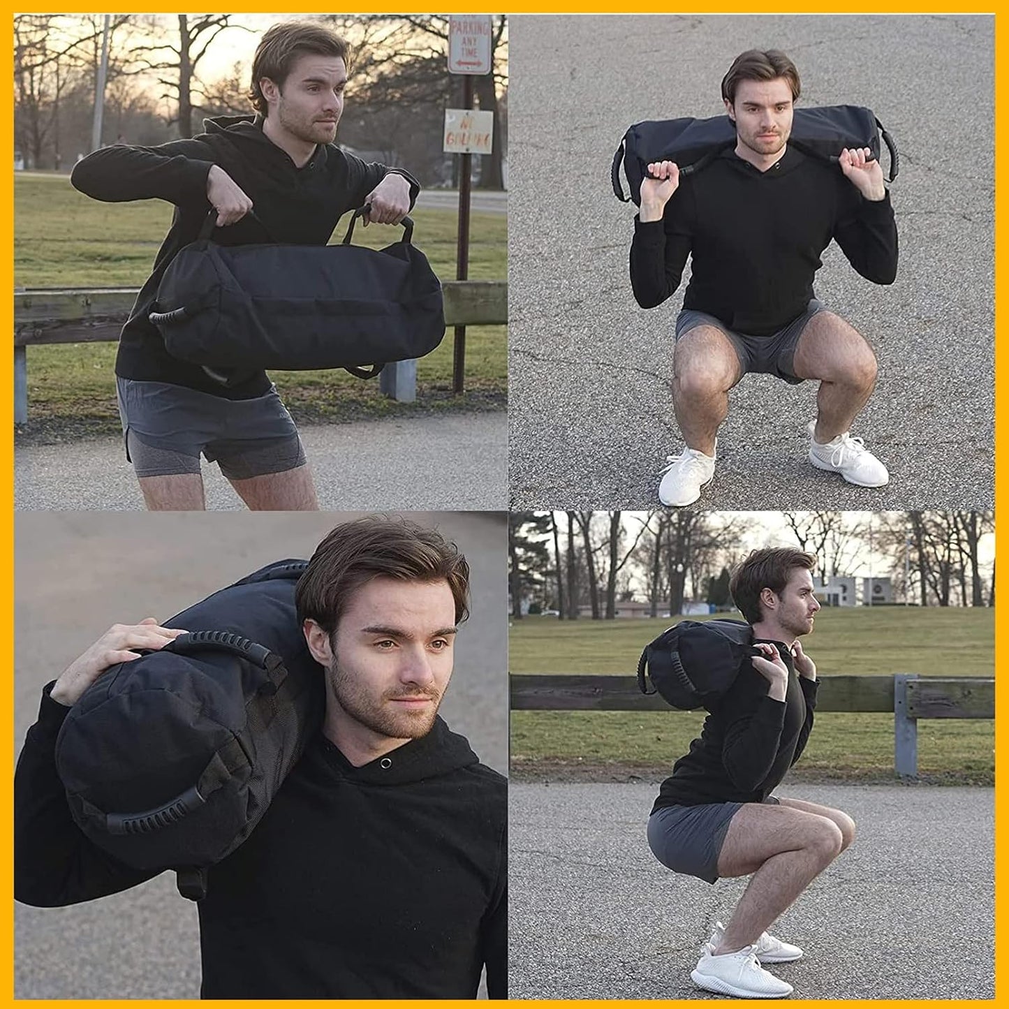 Gewichtssack für Krafttraining, L Gelb