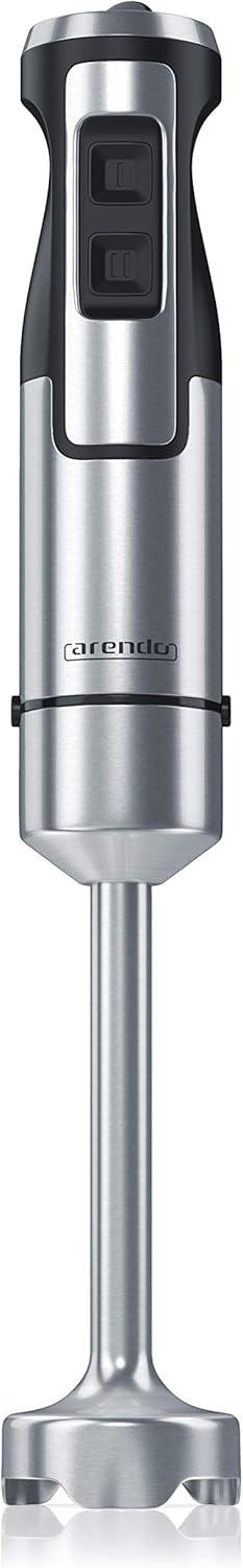 Stabmixer 1000 Watt mit stufenloser Geschwindigkeitsregelung, A: Silber Edelstahl