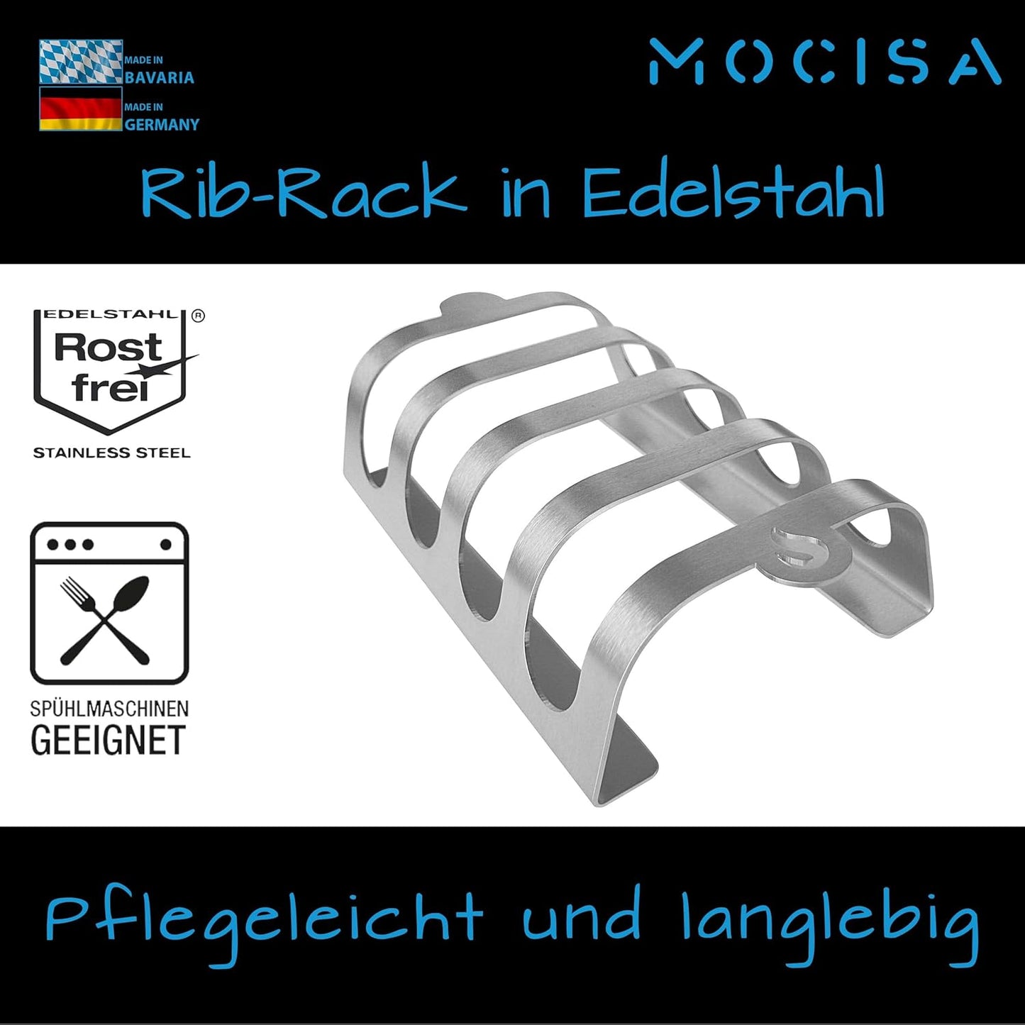 Rippchenhalter, 20cm | 4 Rippchen