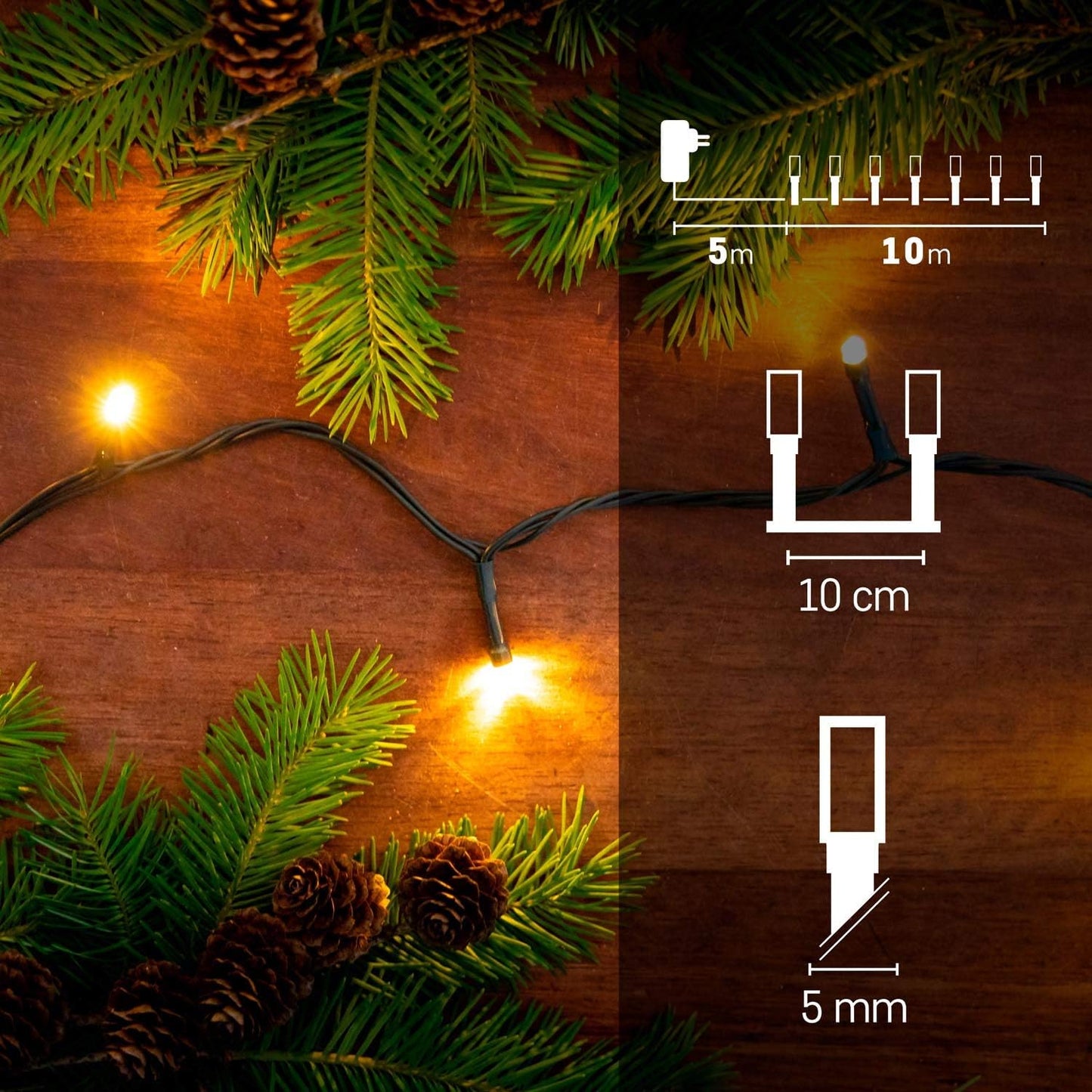 LED Lights, 10M / 100 LEDs