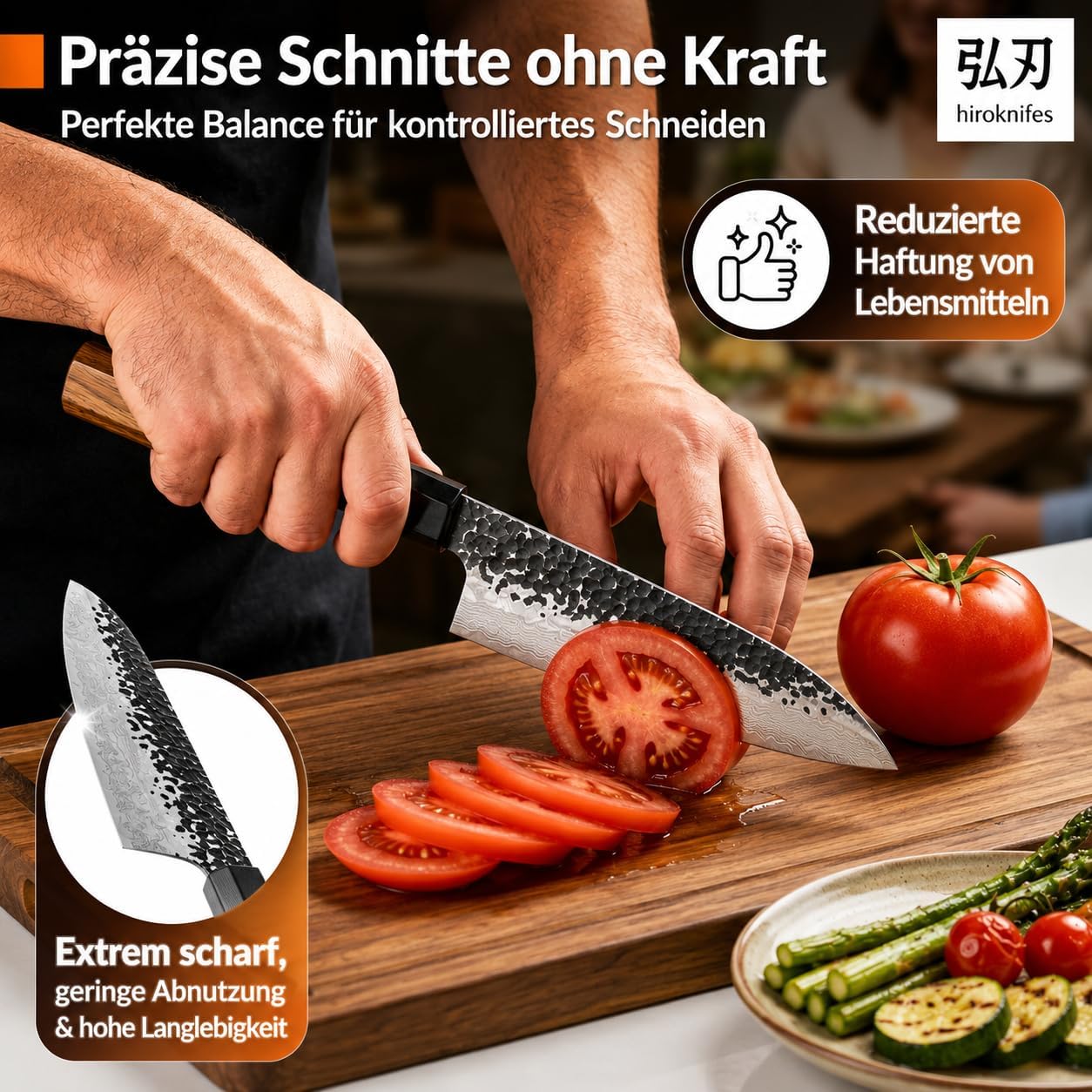 Santokumesser mit Geschenkbox, Santokumesser