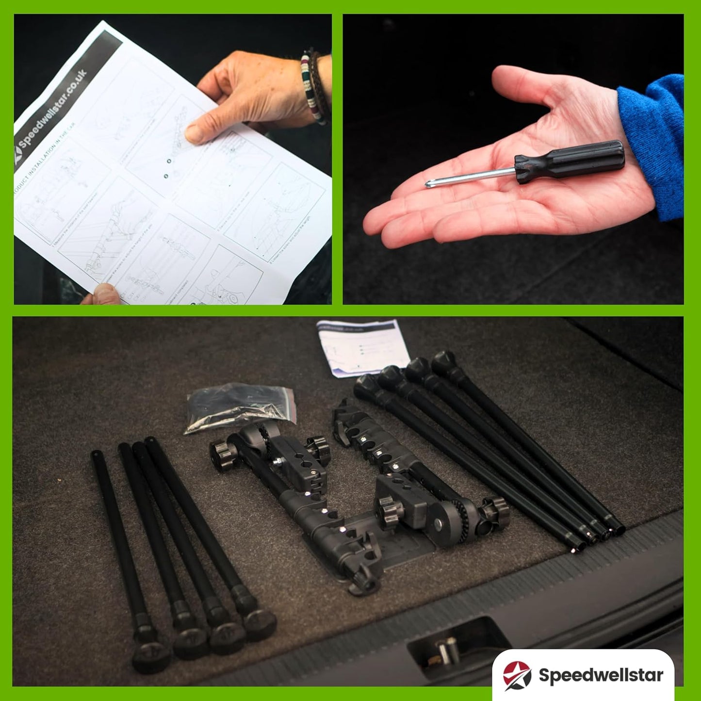 Universal Auto-Hundetrenngitter verstellbar
