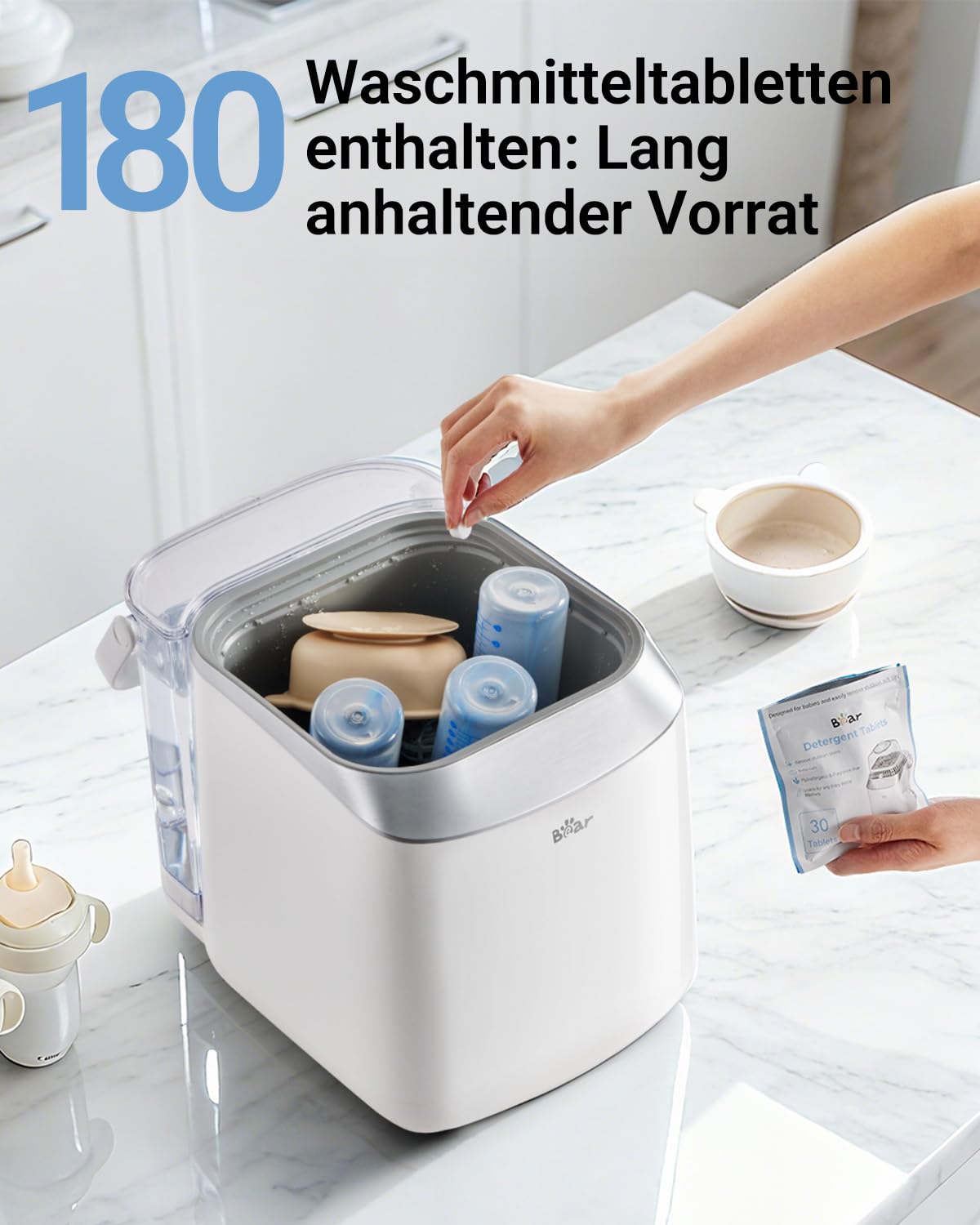 Flaschenreinigungs-Tabletten, 180 Stück