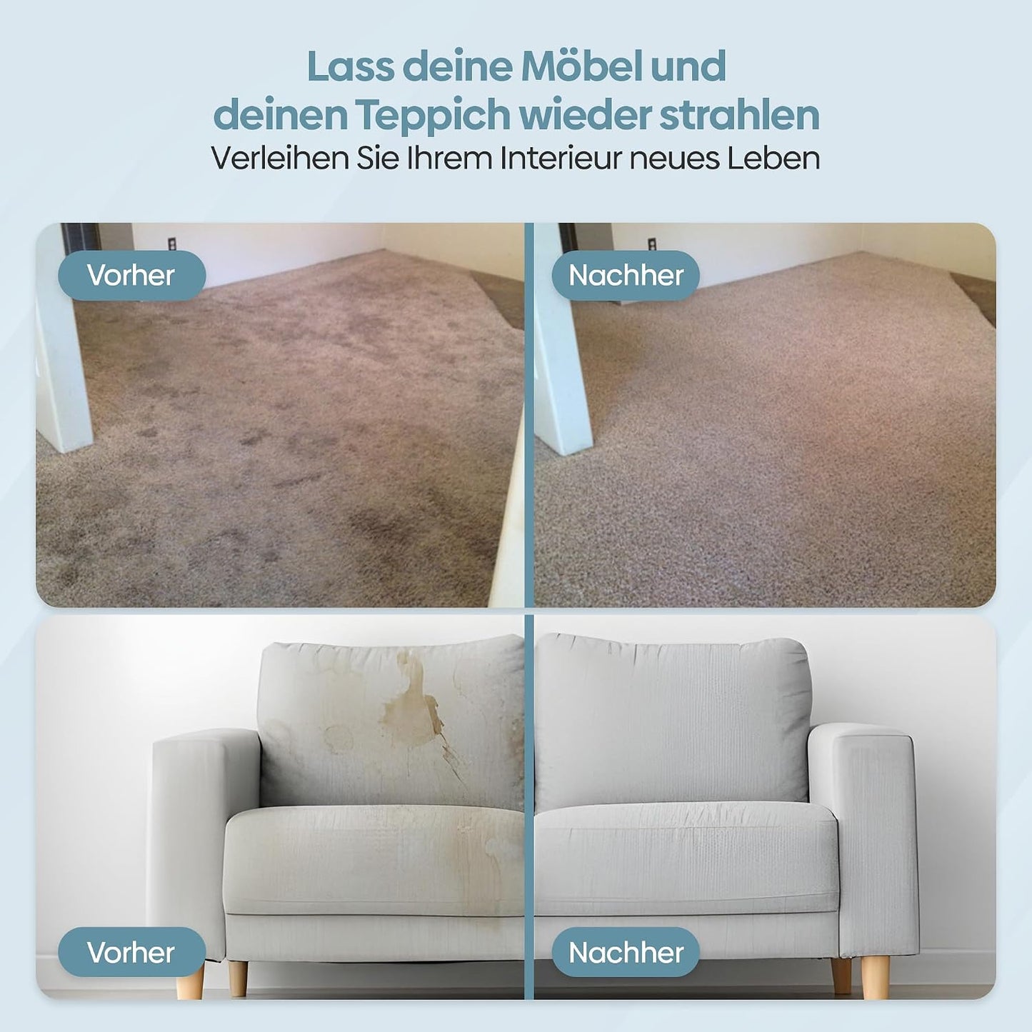 Waschsauger für Tiefenreinigung, Black/Light Blue