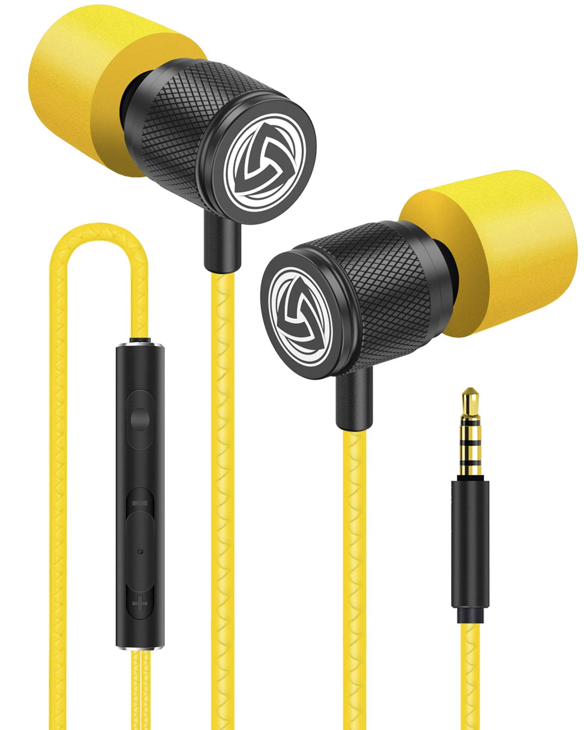 Ultra In-Ear Kopfhörer mit Mikrofon, 3.5 mm Gelb