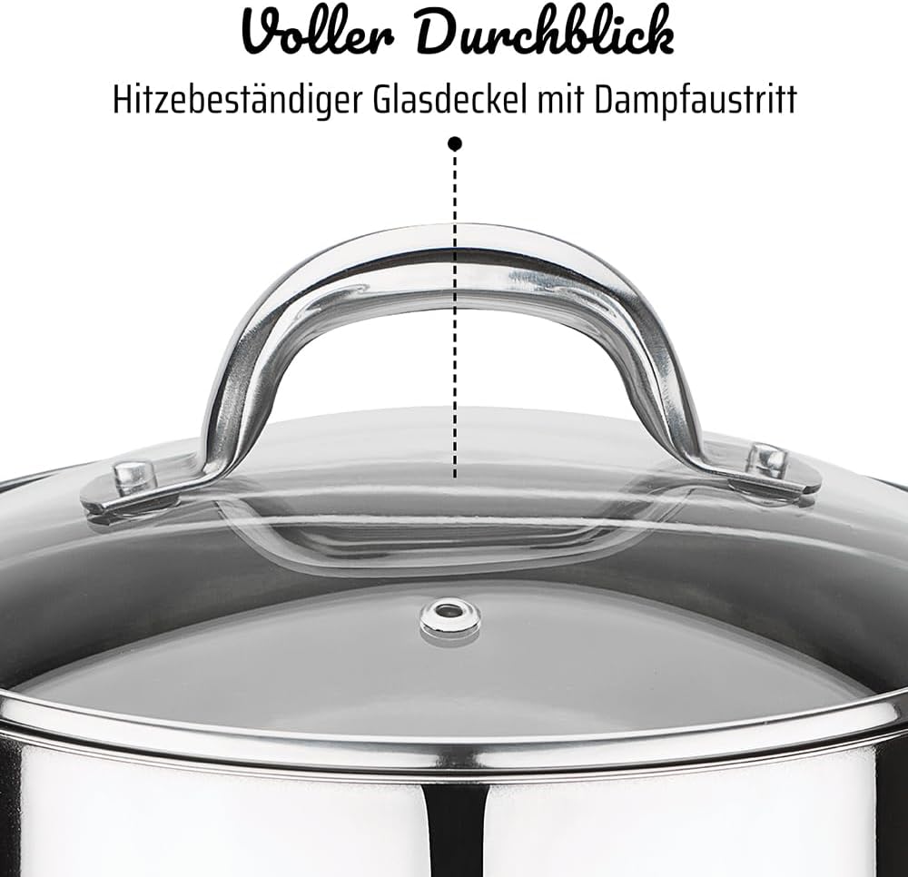 Montreal Gemüsetopf mit Kaltmetallgriffen, 10L, 10 Liter