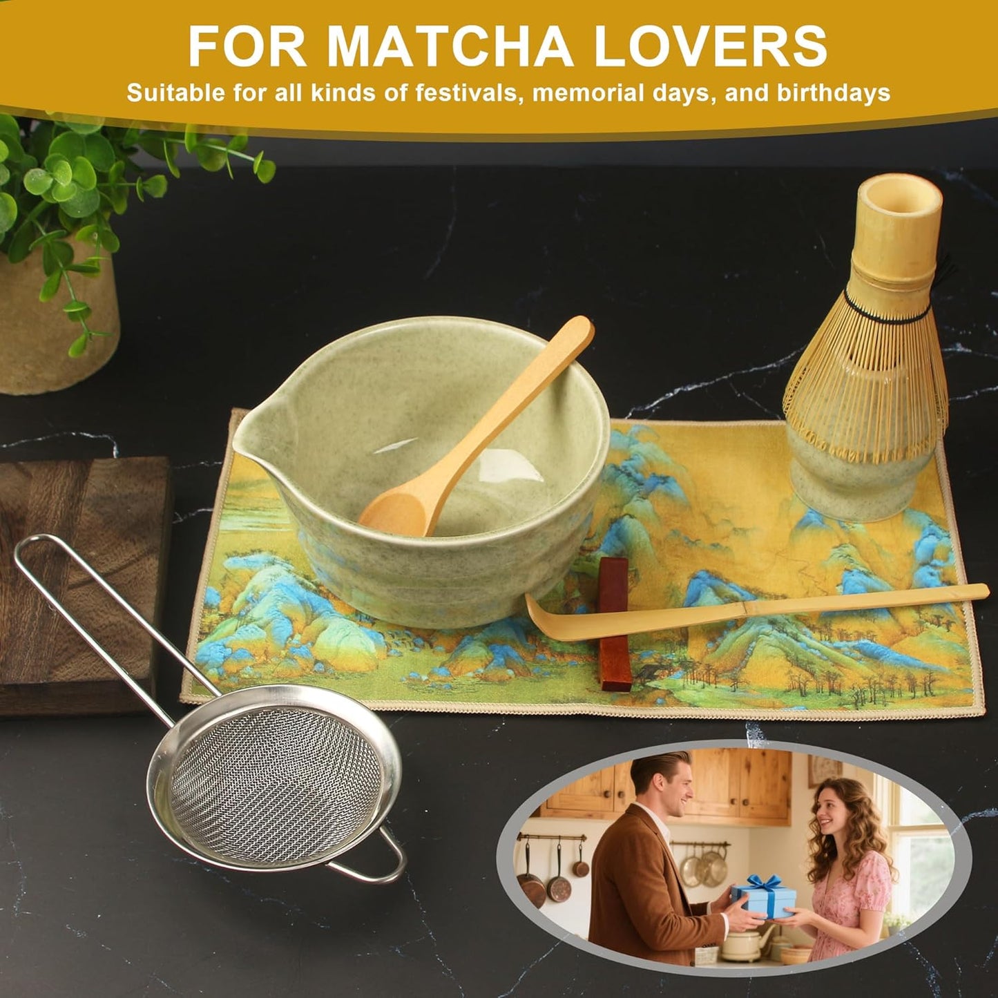 8-teiliges Matcha-Set für Teeliebhaber