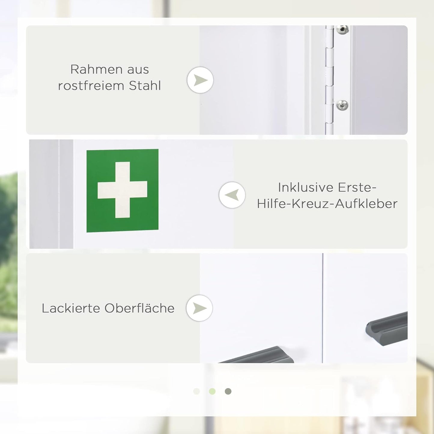 Abschliessbarer Medizinschrank