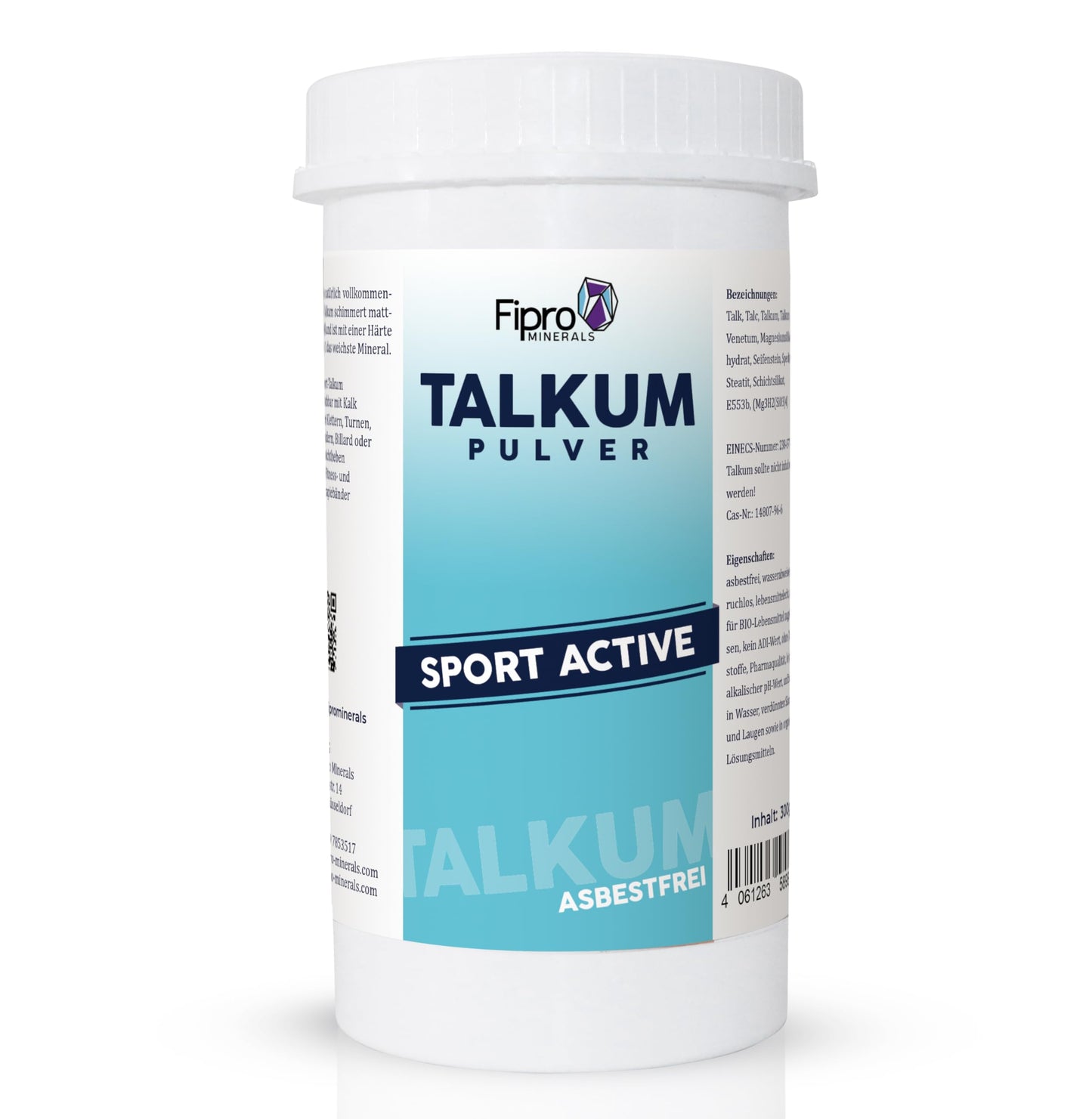Asbestfreies Sporttalkum-Pulver, 4 x 300 g, 4