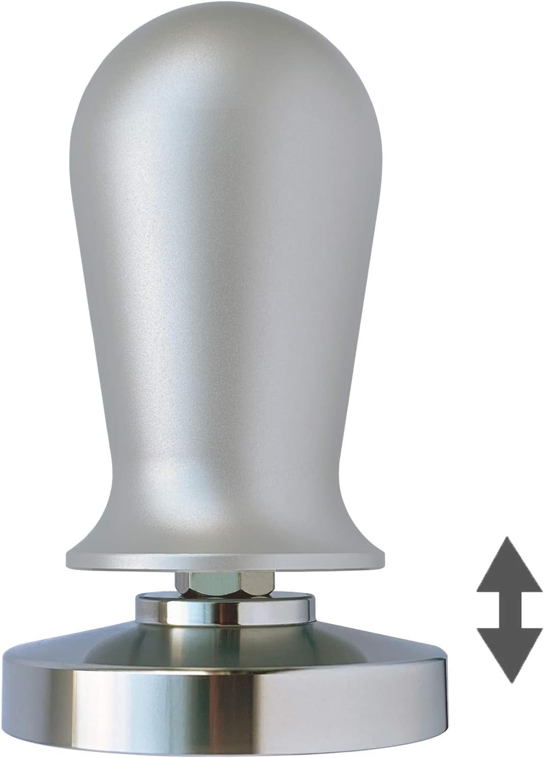 Espresso Tamper Perfetto mit Kalibrierung, 58.5 mm Silber