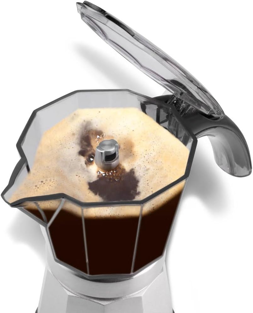 Elektrische Moka-Kaffeemaschine, Single 4 Tassen + Gerstenfunktion