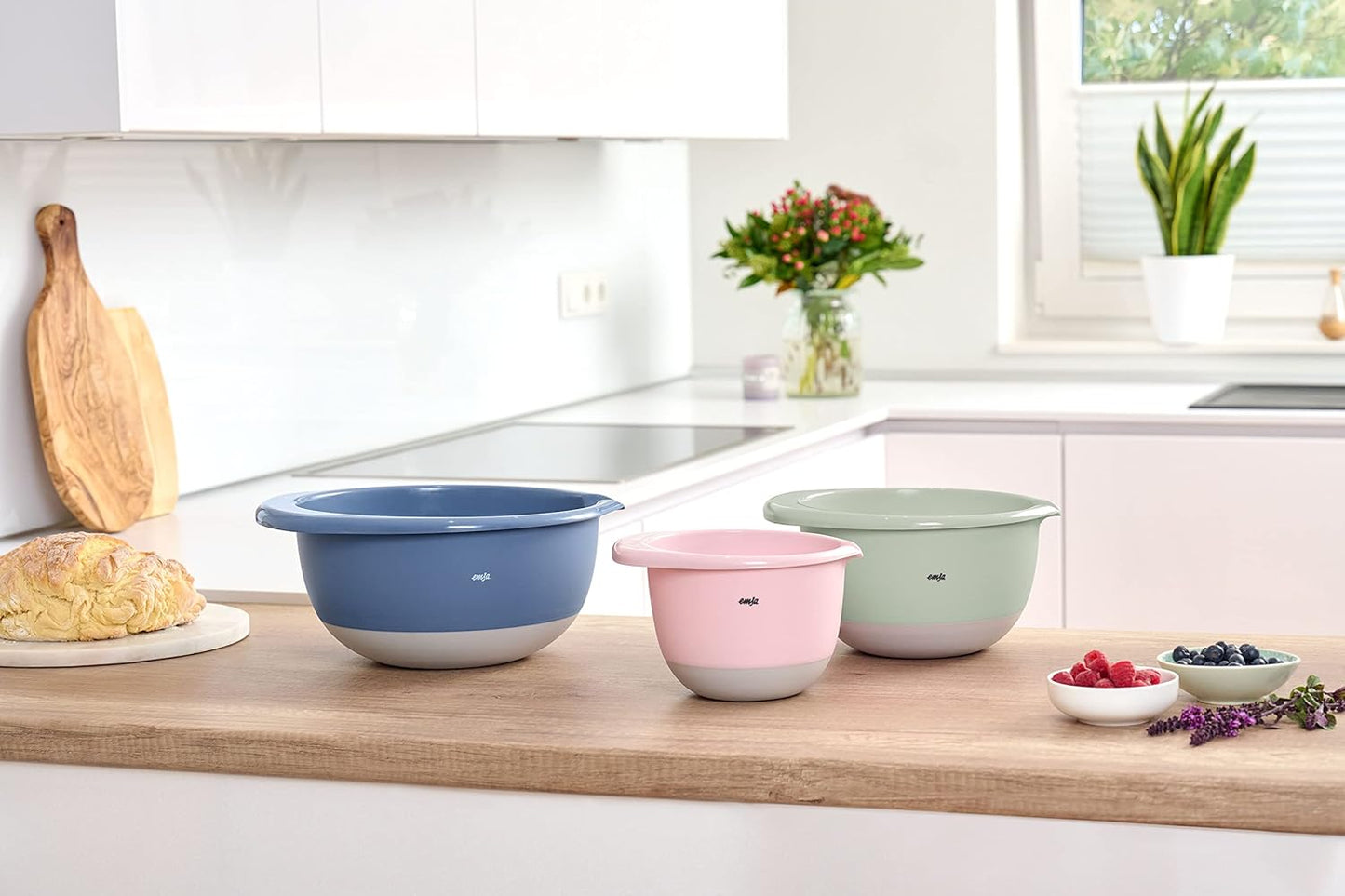 Prep&Bake Rührschüssel-Set (3-teilig), 3er Set (1,4 + 2,8 + 4,7 L)