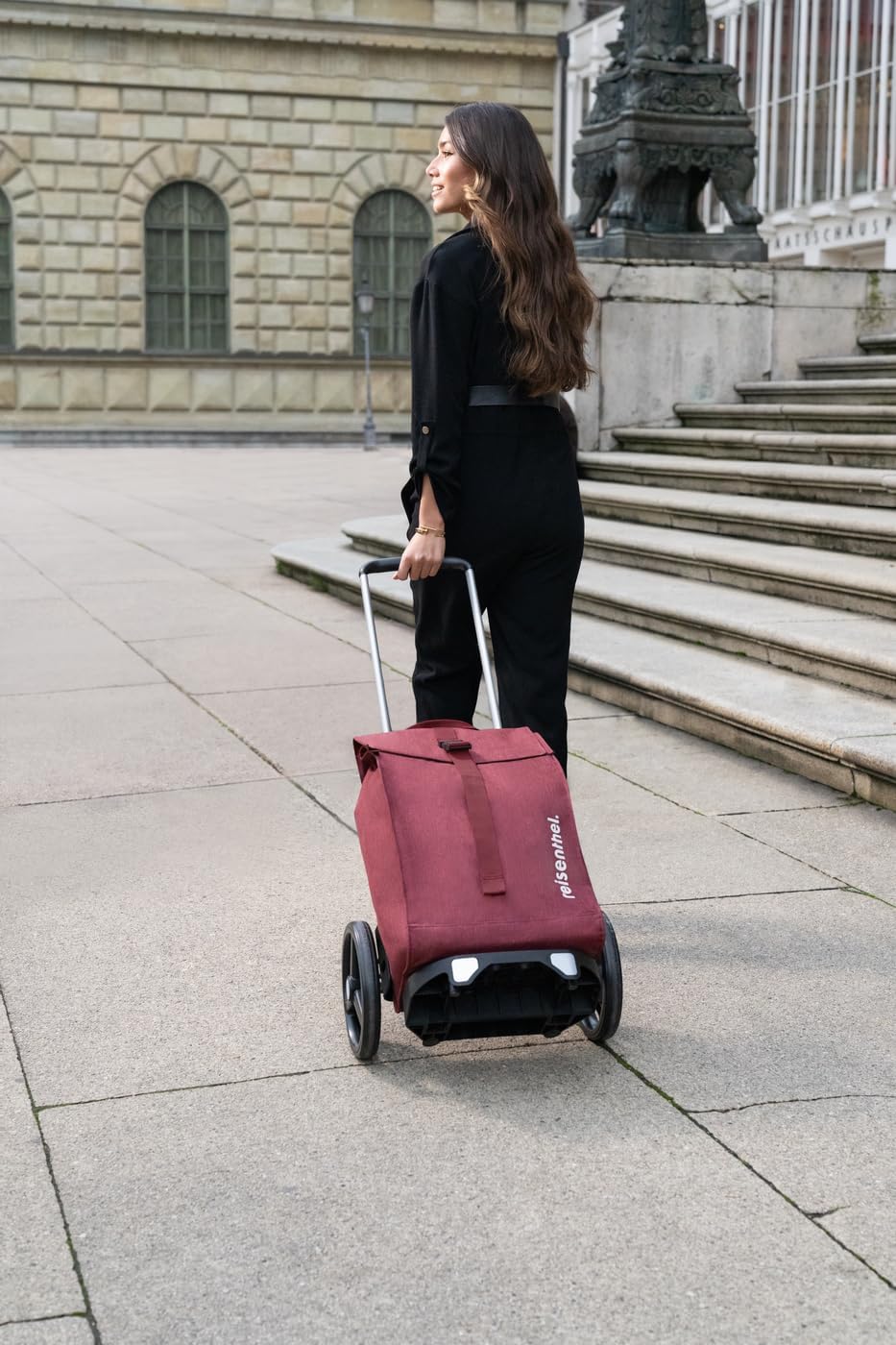 Citycruiser Twist Maroon mit Trolley-Funktion, Twist Maroon