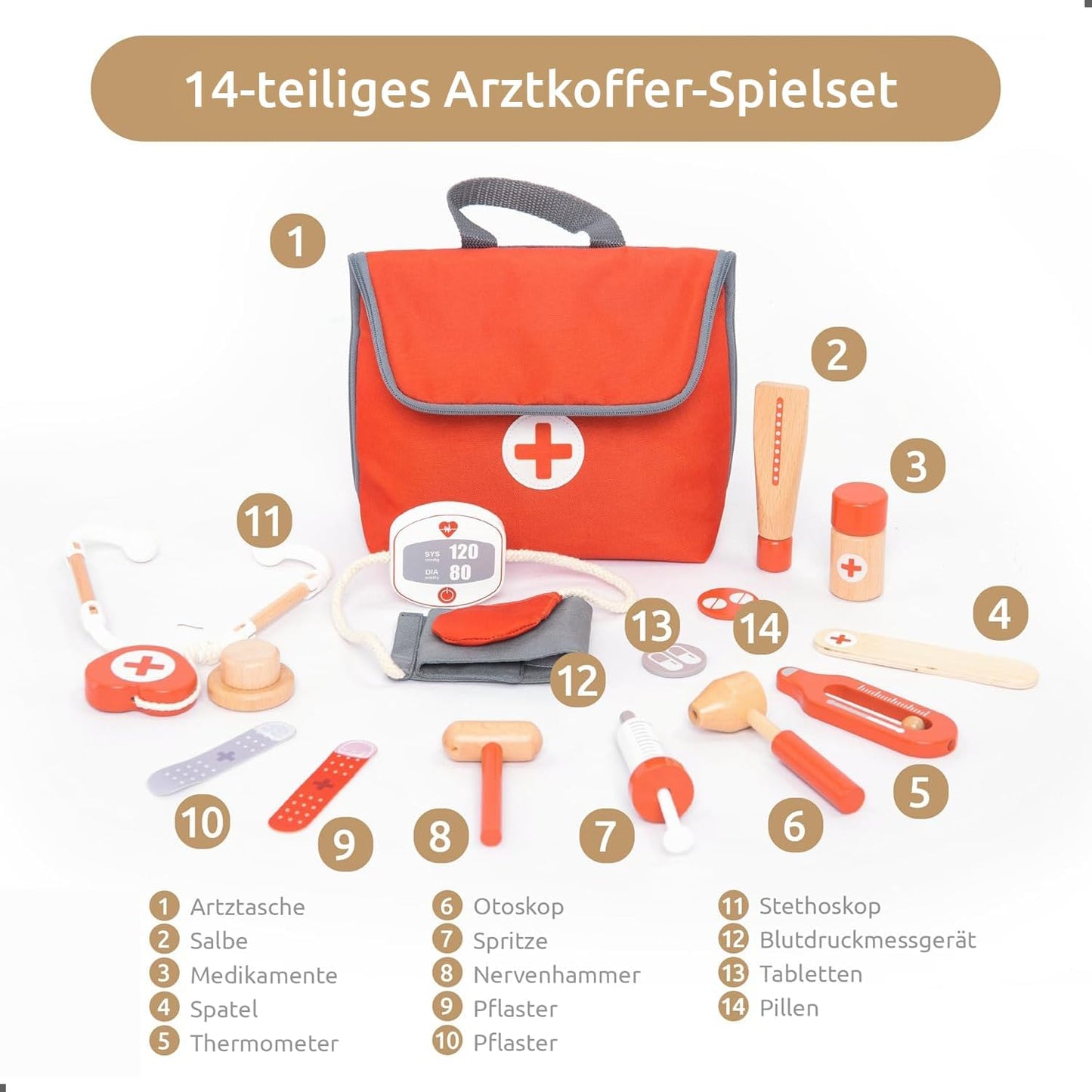 Arztkoffer Mini, Mini - Rot
