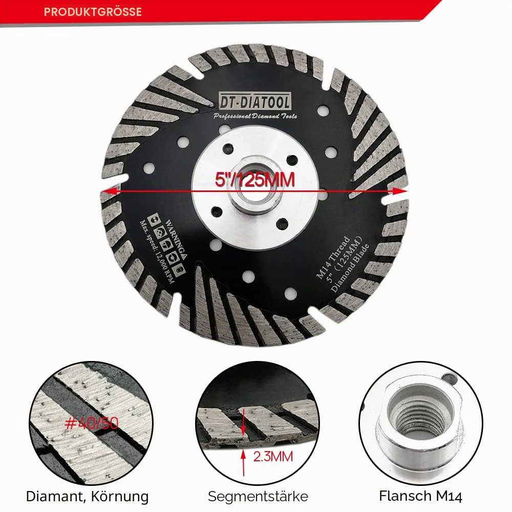 Diamant Trennscheiben-Set, 2 125mm