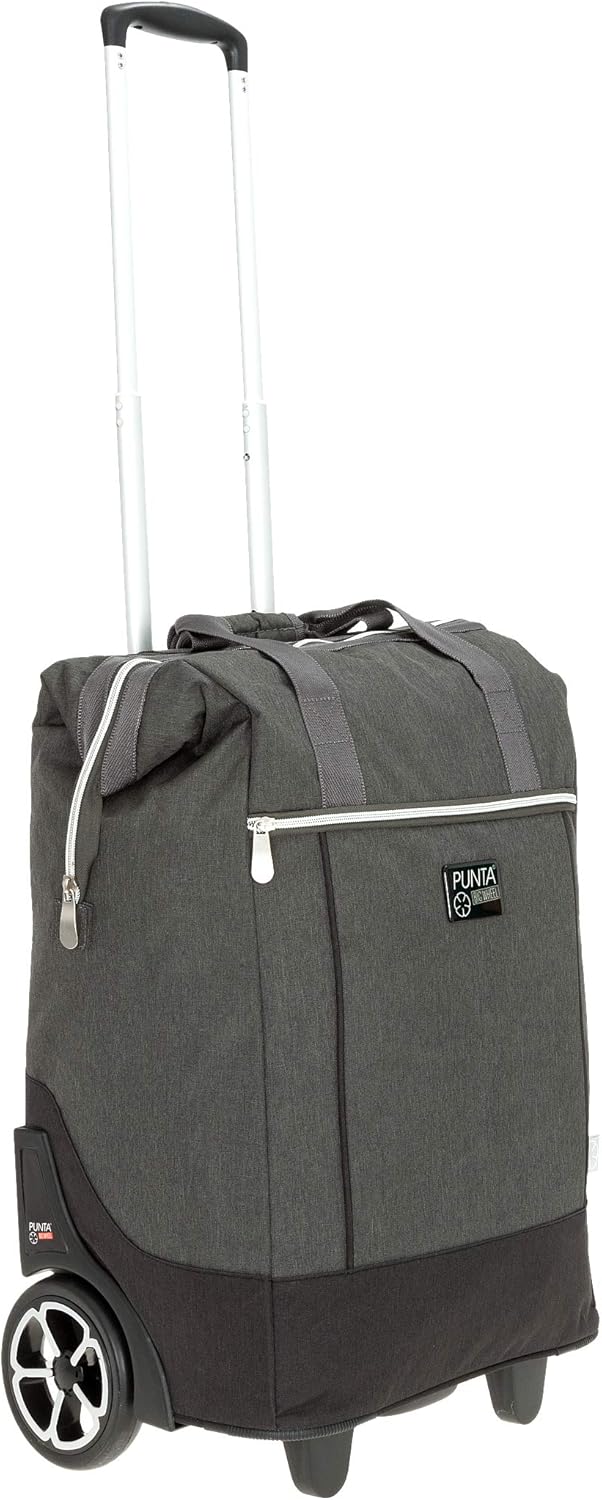 Big Wheel Einkaufsroller mit Thermotasche, Two Tone Dunkelgrau 1700