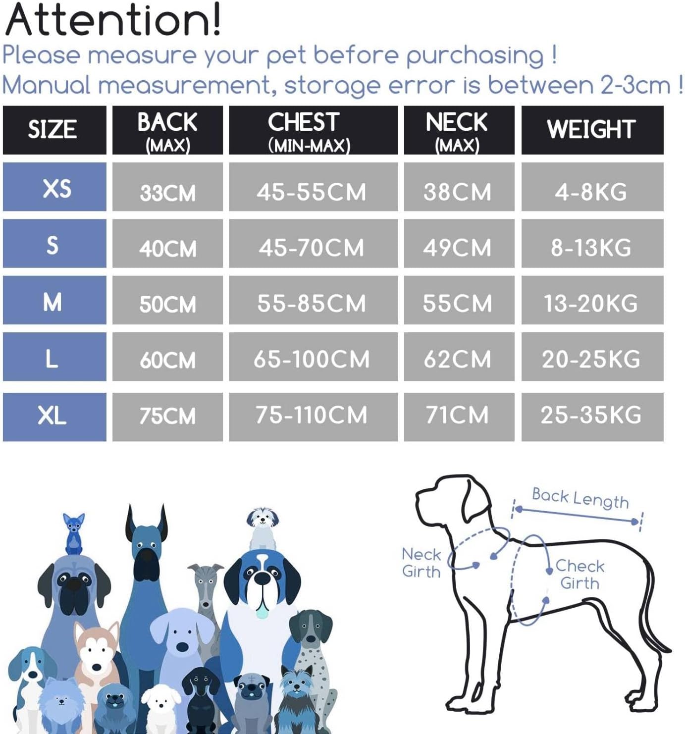 Hundebademantel, M Blau