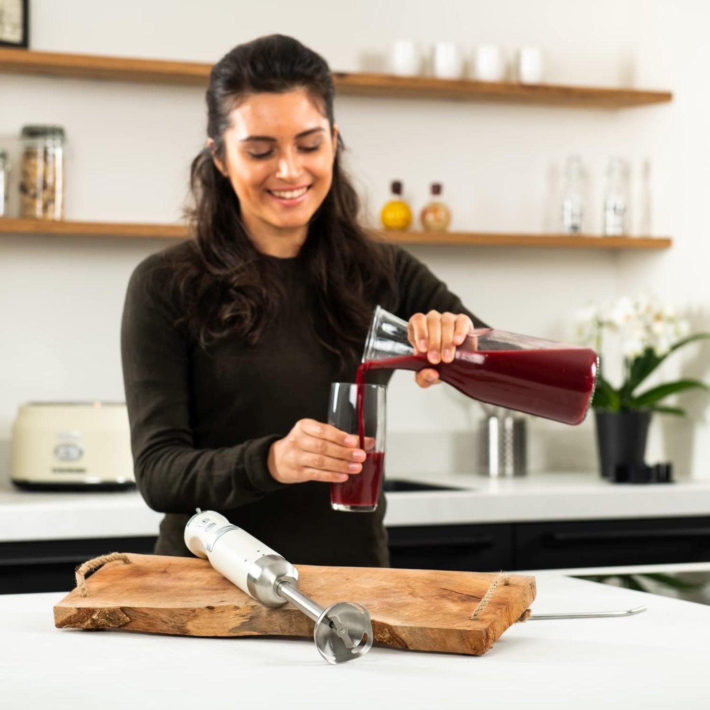 Retro Stabmixer mit Turbofunktion