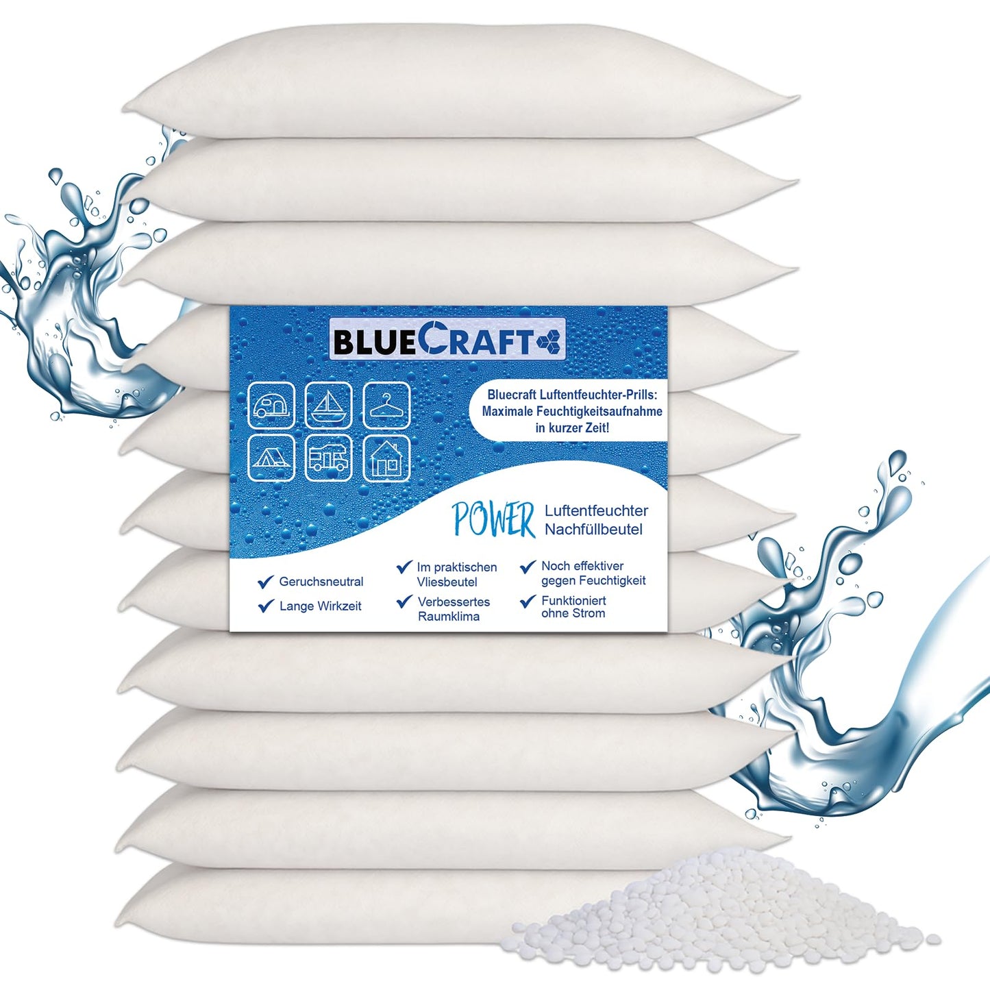 Luftentfeuchter Nachfüllpack, 10x1kg, 10x 1 kg