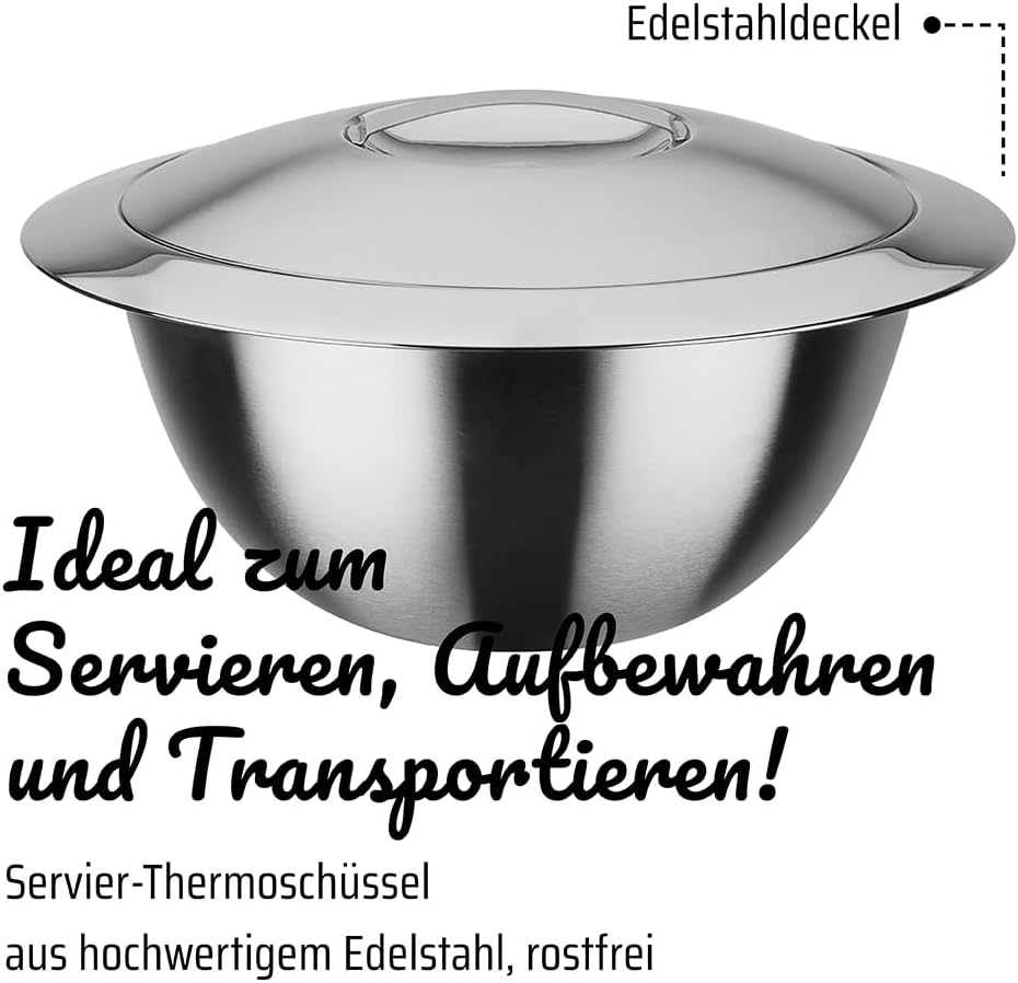 Thermoschüsseln mit Deckel 3 teiliges Set, 3-Set