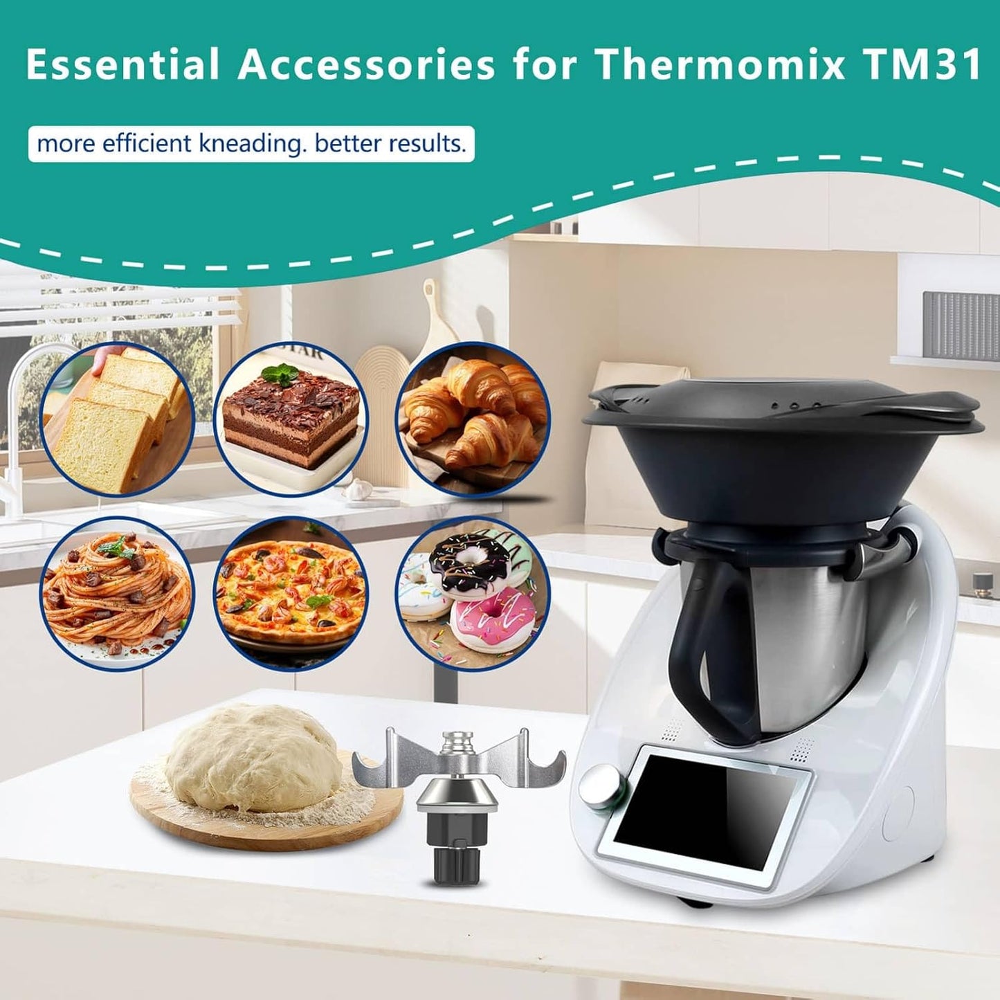 Teigmesser für Thermomix TM31, für TM31