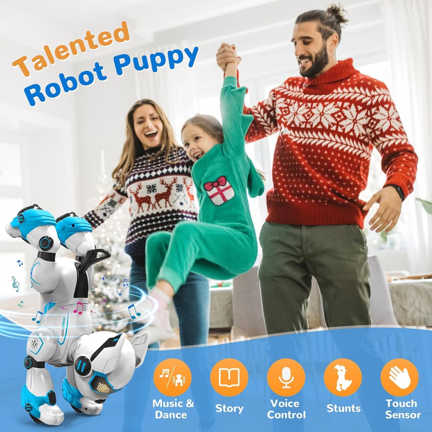 Programmierbarer Roboterhund, Blau