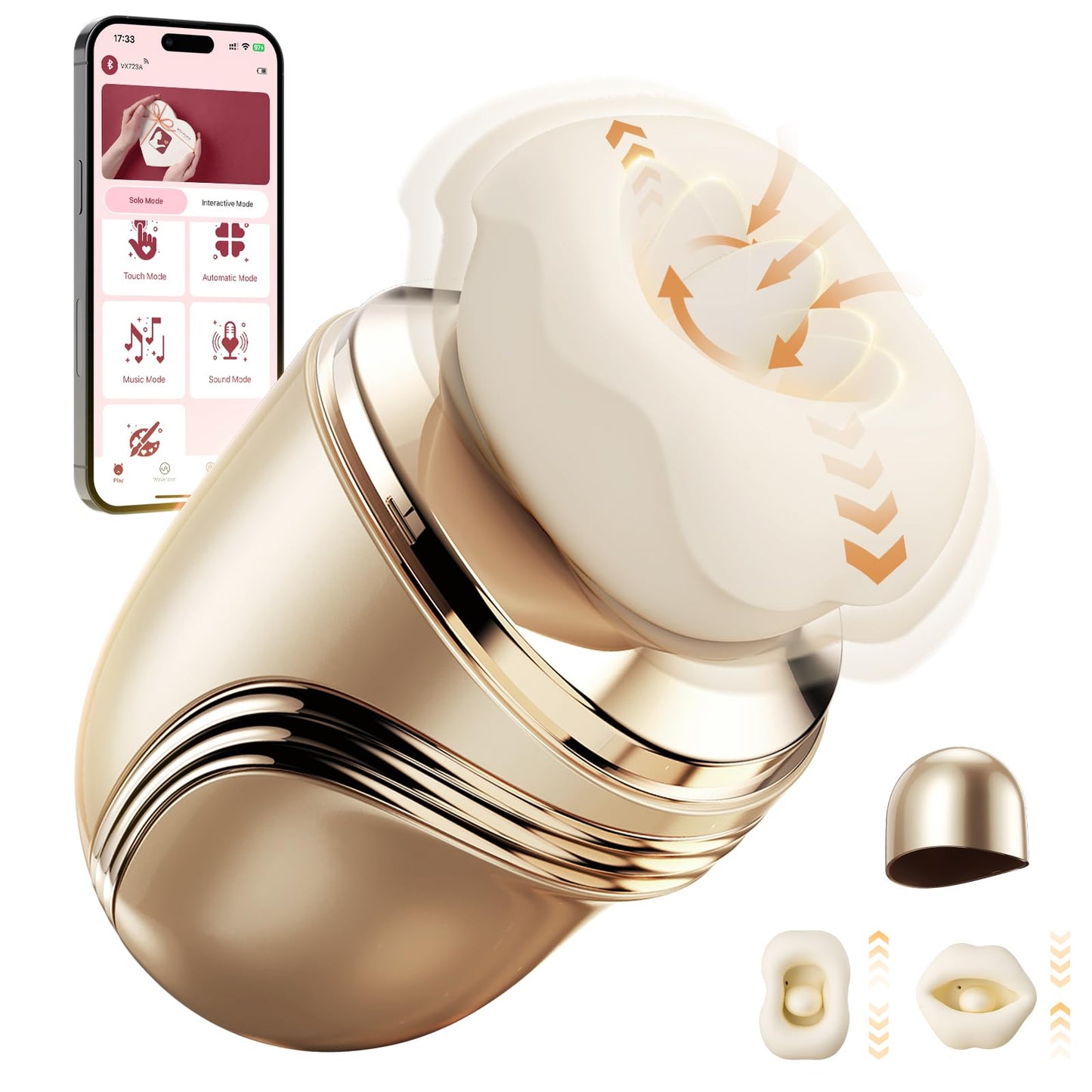 5-in-1 Vibrator mit App-Steuerung und Heizfunktion