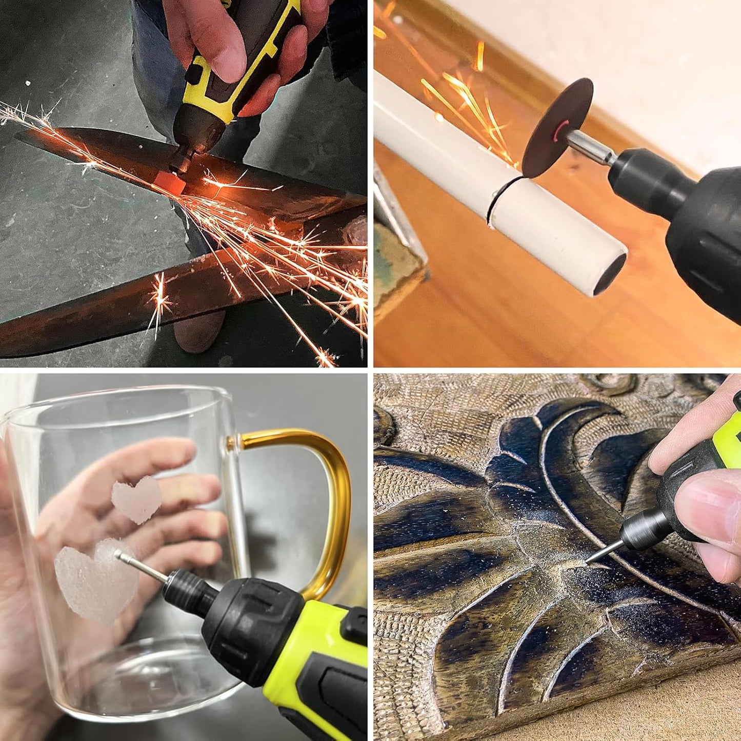 Akku-Rotationswerkzeug-Set mit 80+ Zubehörteilen, Rotationswerkzeug-set