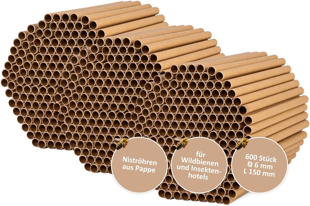 Nisthülsen-Set für Wildbienenhotel, 19_braun Ø 6 mm